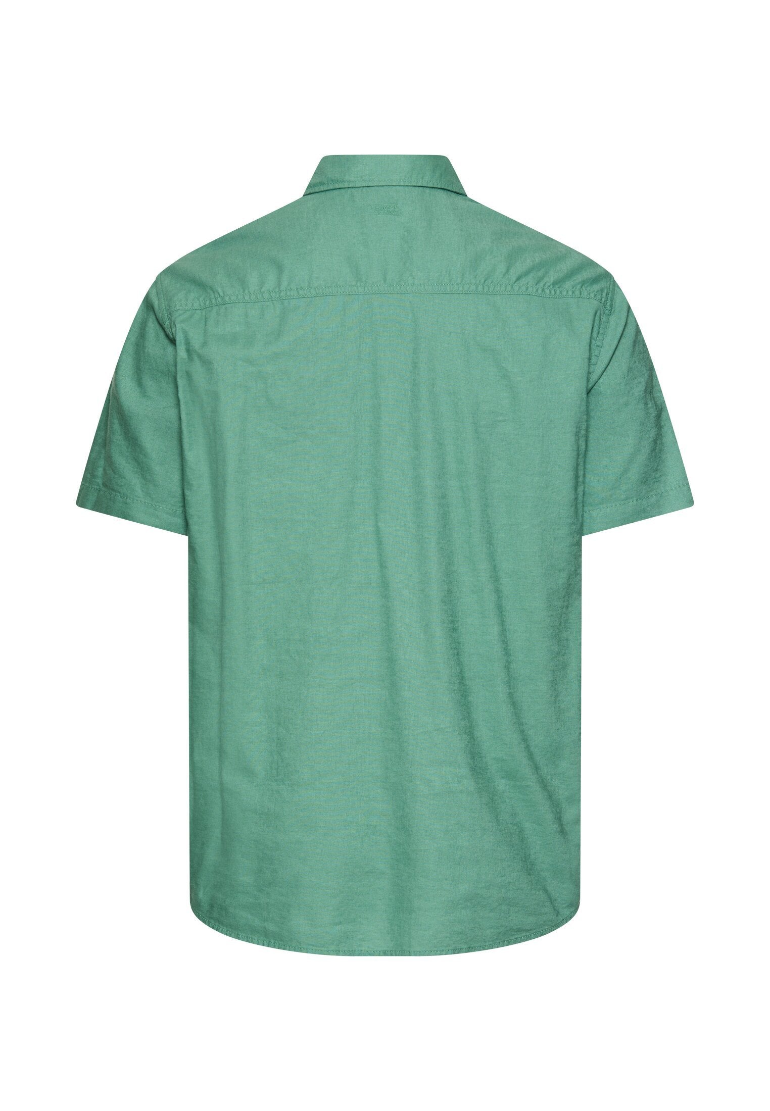 Kurzarmhemd aus Leinenmix (Lagoon Green)