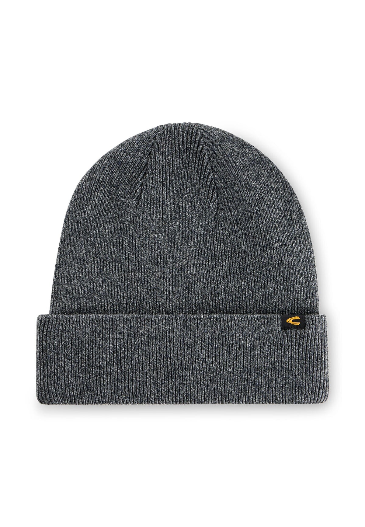Strickmütze mit Umschlag (Gunmetal)