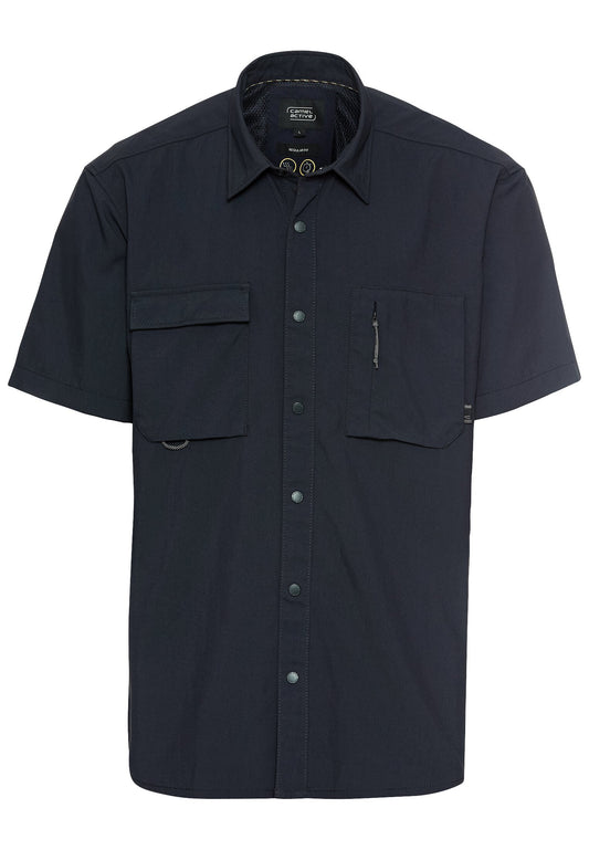 Kurzarmhemd mit Cooling Effekt (Dark Navy)