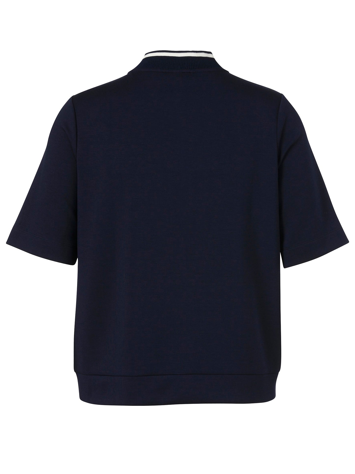Sweatshirt Rundhals 1/2 Arm Reißverschluß (Navy / Butter)