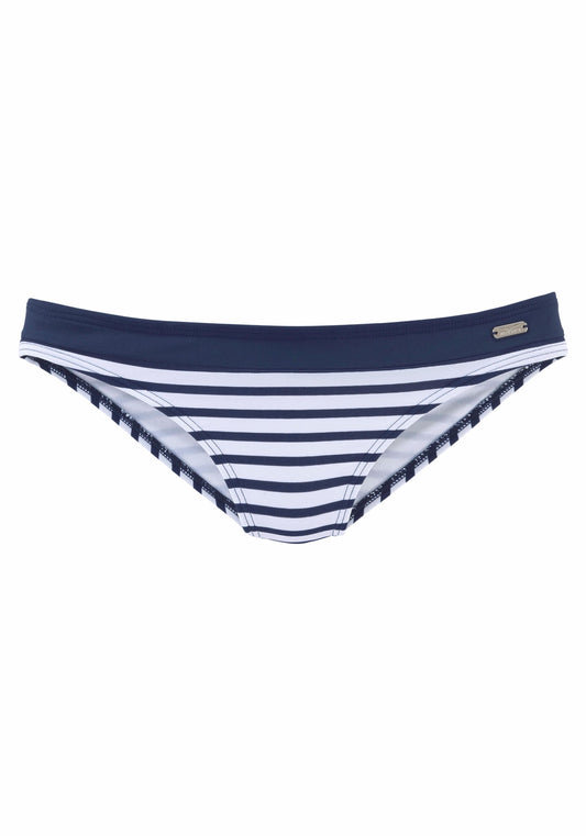 Venice Beach LM exkl. Sport Bikinihose normal (White-navy-s)