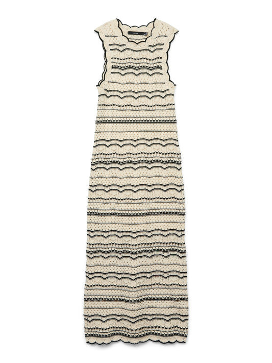 Vmmadeira Sl O-neck Maxi Dress Se (Birch/w. B)