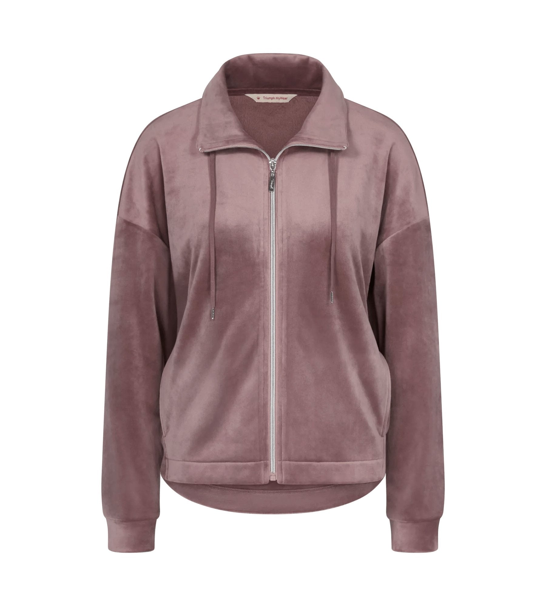 Cozy Comfort Velour Zip Jacket (Sweet Chestnut)