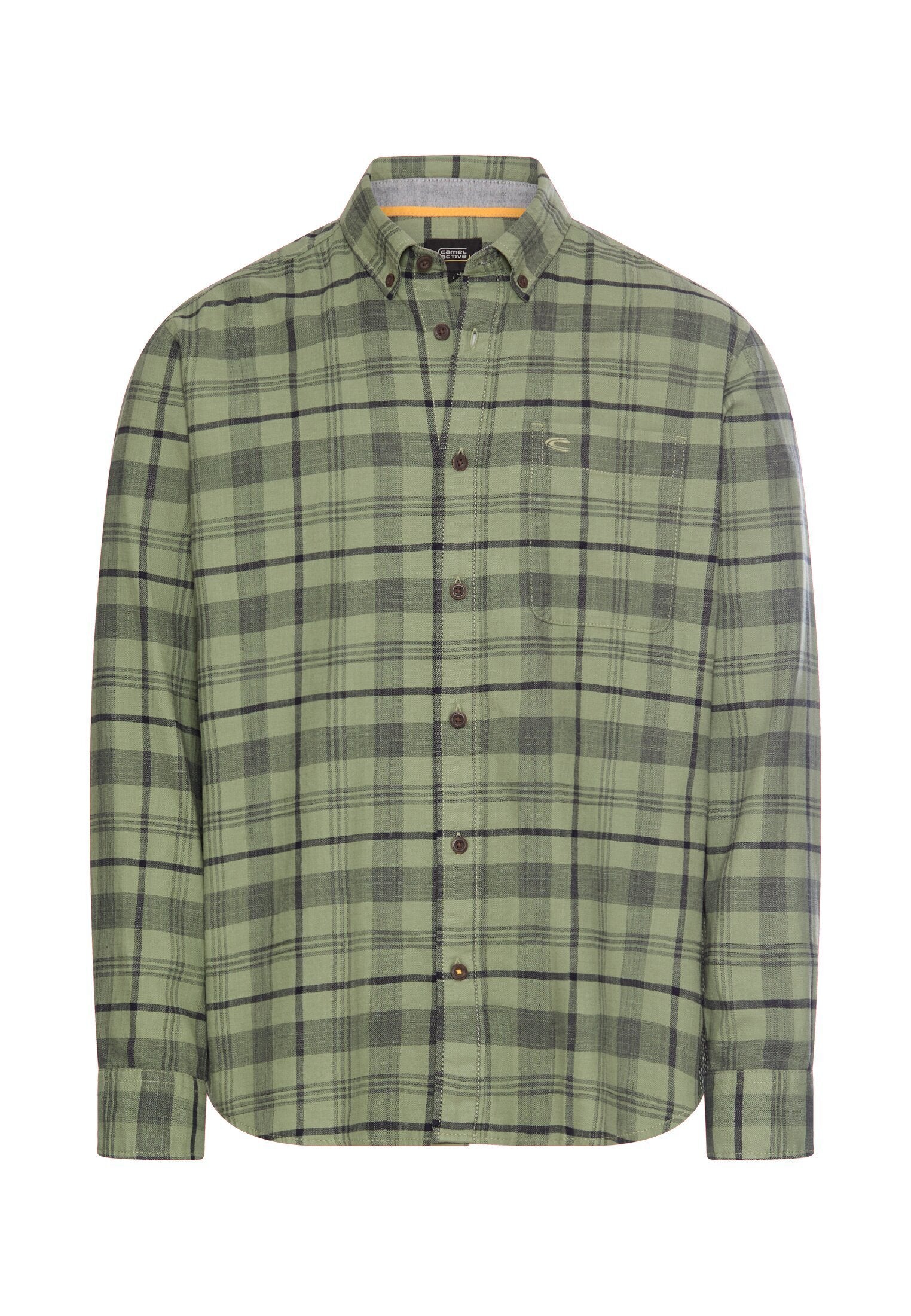 Karohemd mit Brusttasche (Leaf Green)