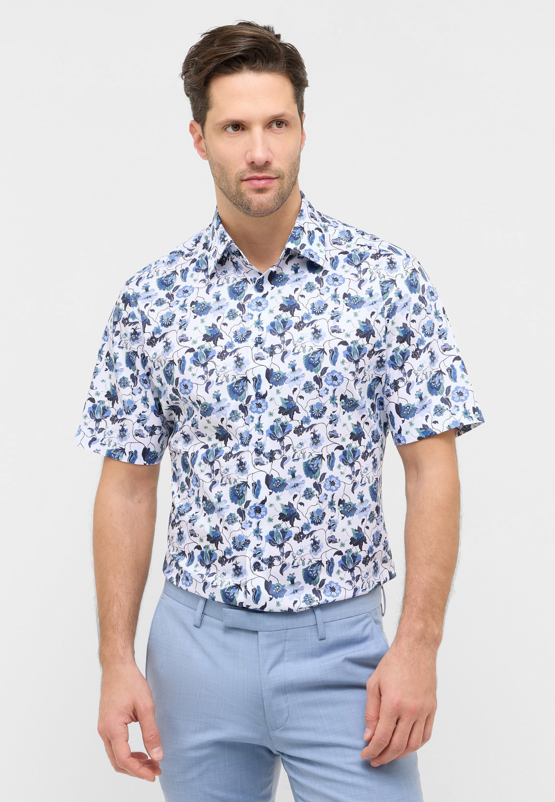 Hemd Twill Kurzarm (Dunkelblau)