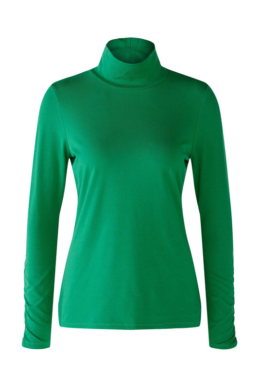 Stehkragenshirt elastische Cotton-Modalqualität (Green)
