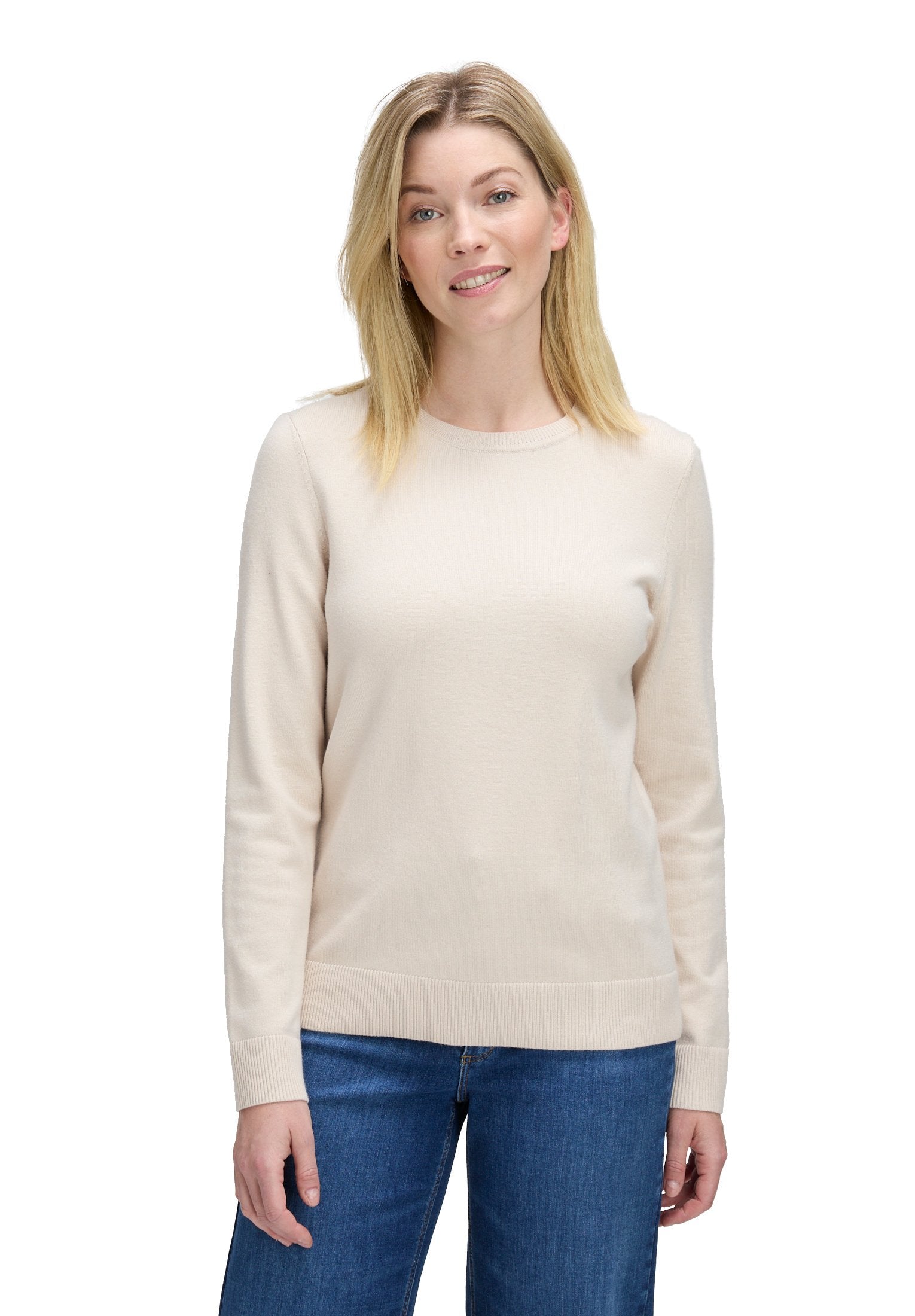 Basic-Strickpullover (Pastel Sand)