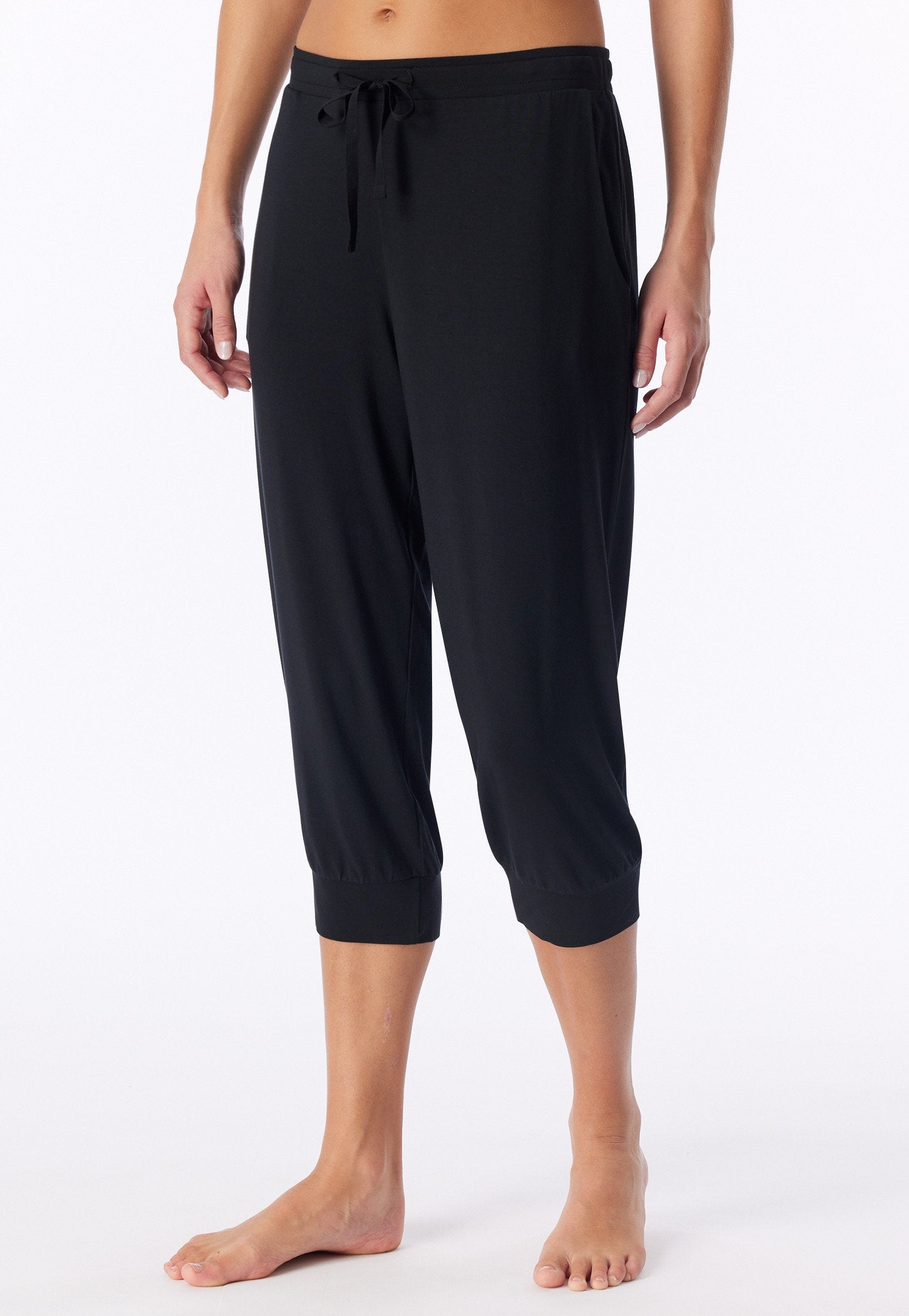 Hose 3/4 Bündchen (Schwarz)