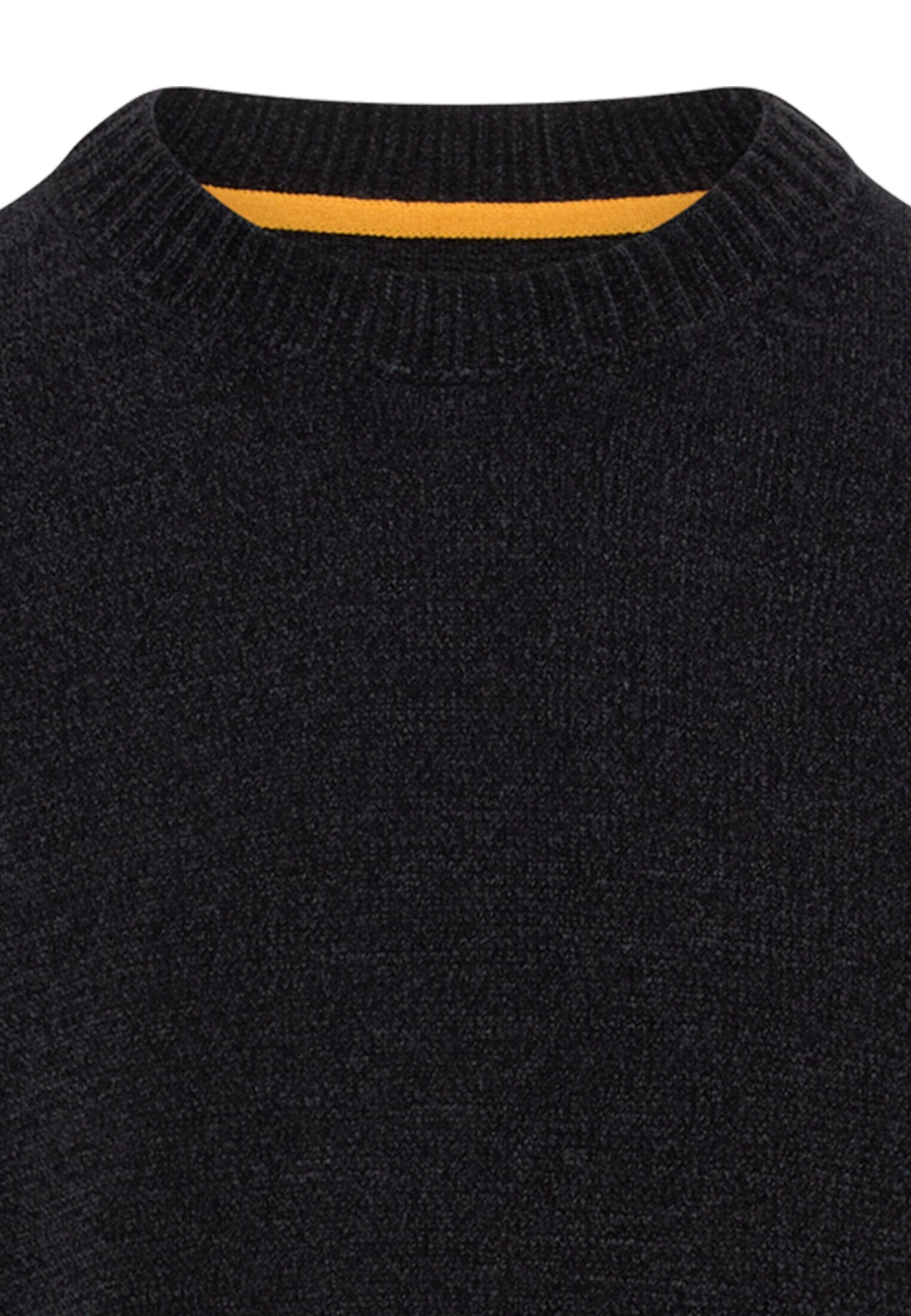 Pullover mit seitlichem Strick-Einsatz (Dark Navy)