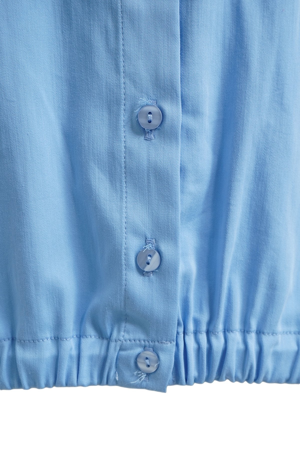 Dropped shoulder Blouse (Sky)