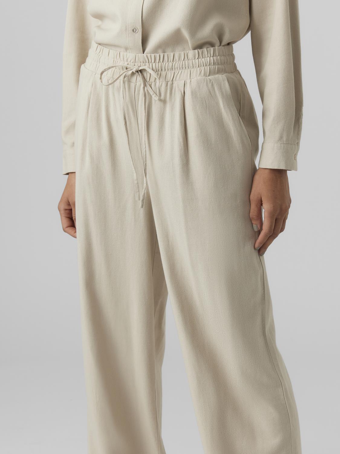 Vmjesmilo Wide Pants Wvn Ga Noos (Silver Lining)