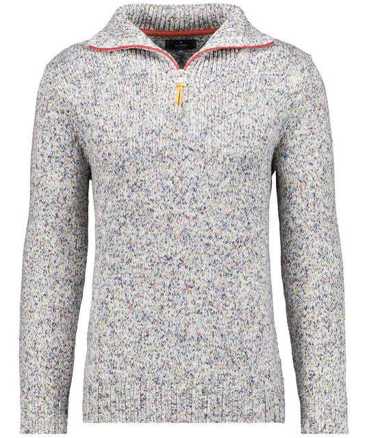 Troyer-Strickpullover mit Reissverschluss (Gemustert)