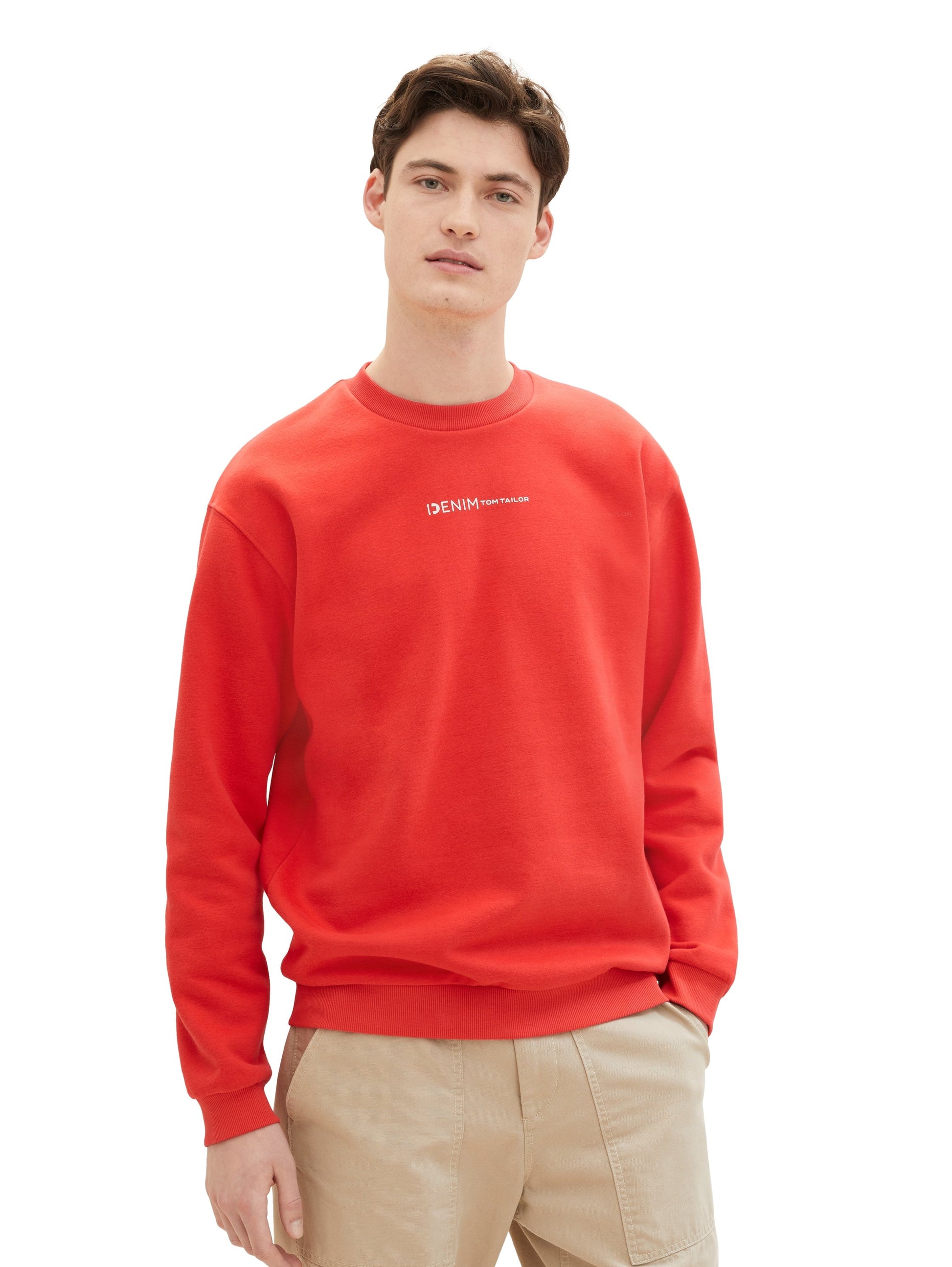 Sweatshirt mit Bio-Baumwolle (Clean Red)