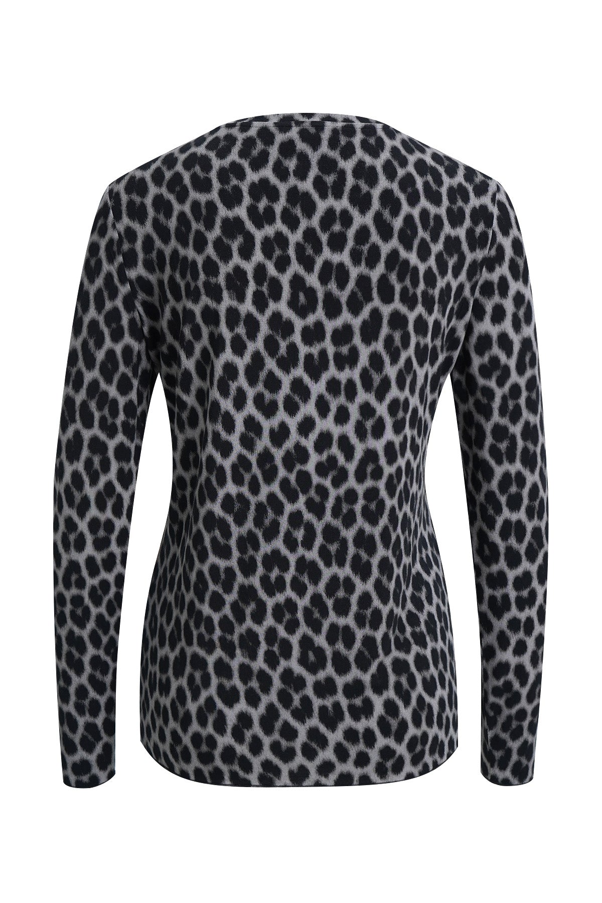 Fitted  Soft Longsleeve AOP (Anthracite Prin)