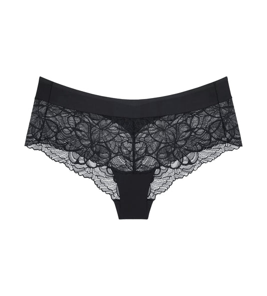 Body Make-Up Illusion Lace Shorty (Black)