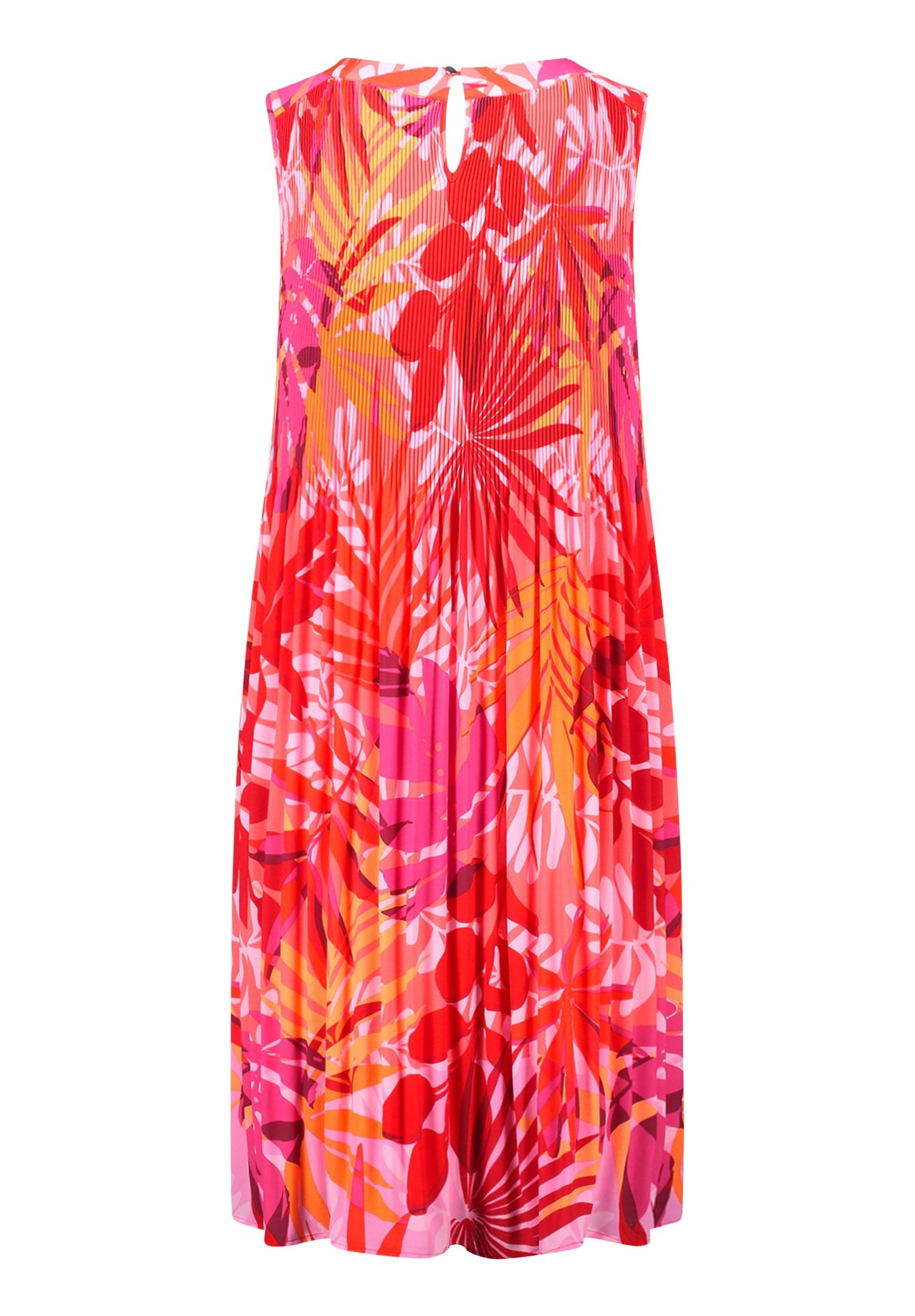 Plisseekleid (Red/pink)