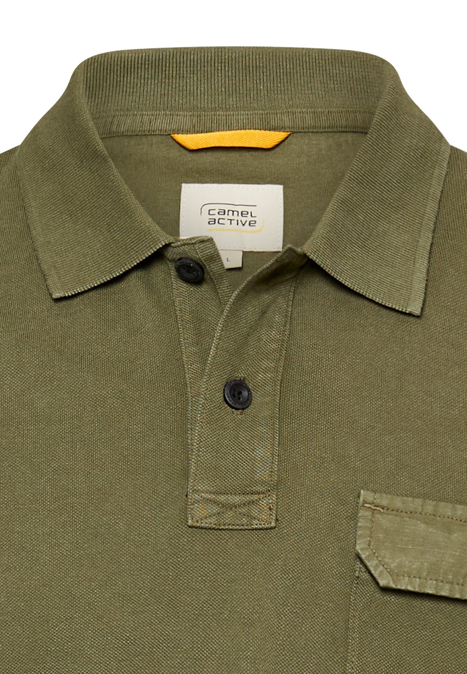 Poloshirt aus reiner Baumwolle (Deep Olive)