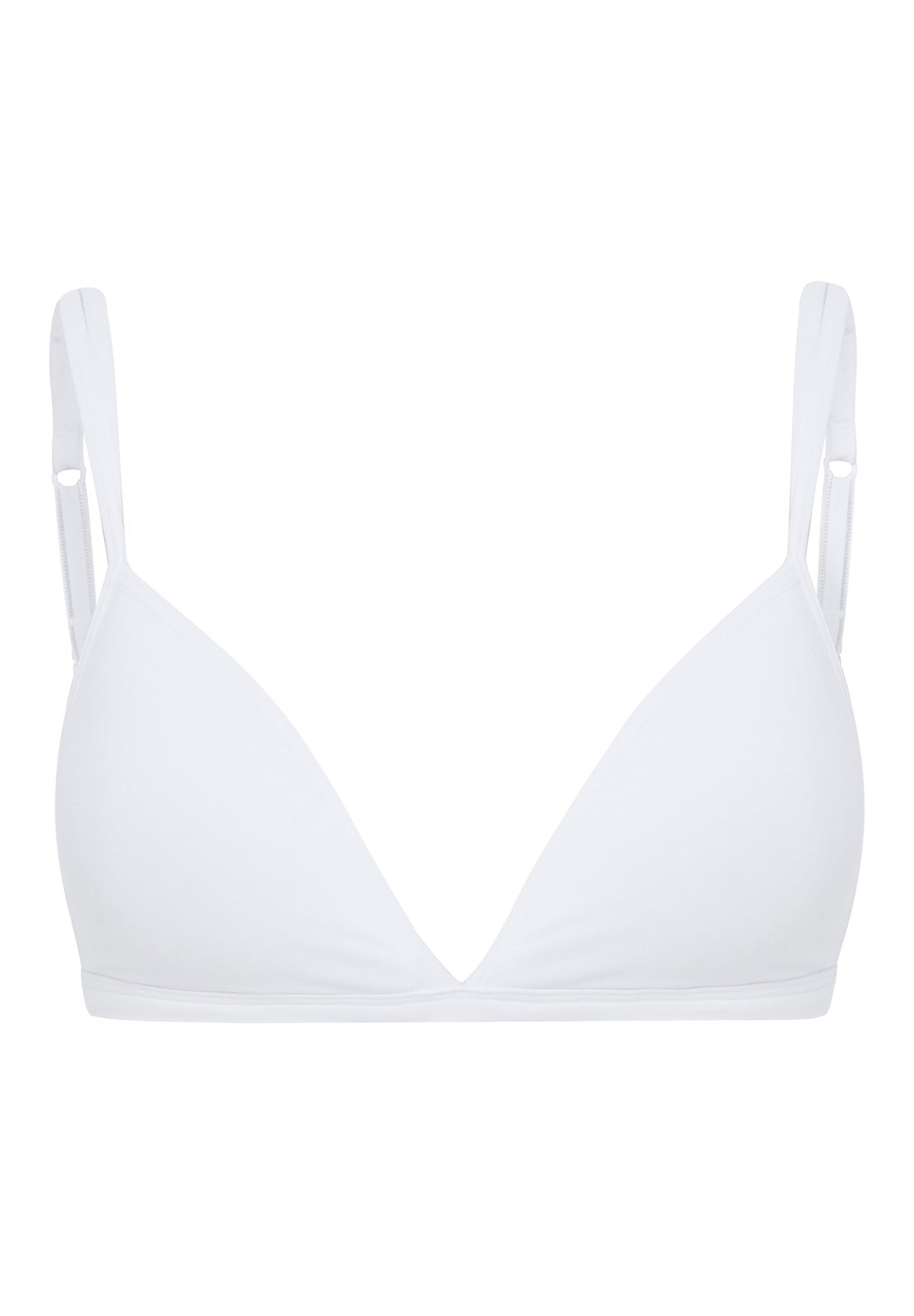 Skiny Damen Triangel BH gepaddet SKINY ADVANTAGE Cotton Stretch (White)