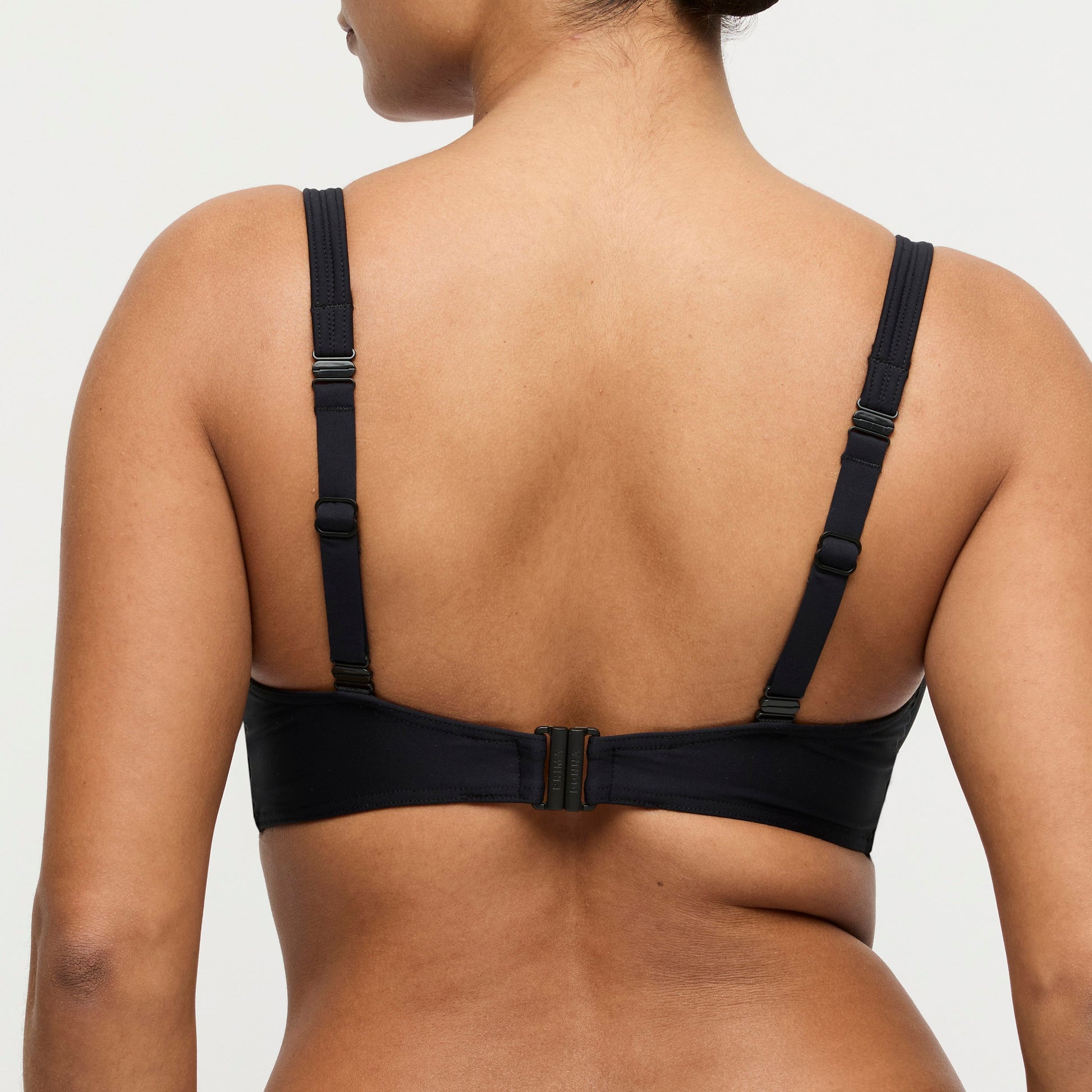 UVITA schwarz Unterlegtes Bikini-Top tief. (Zwa)