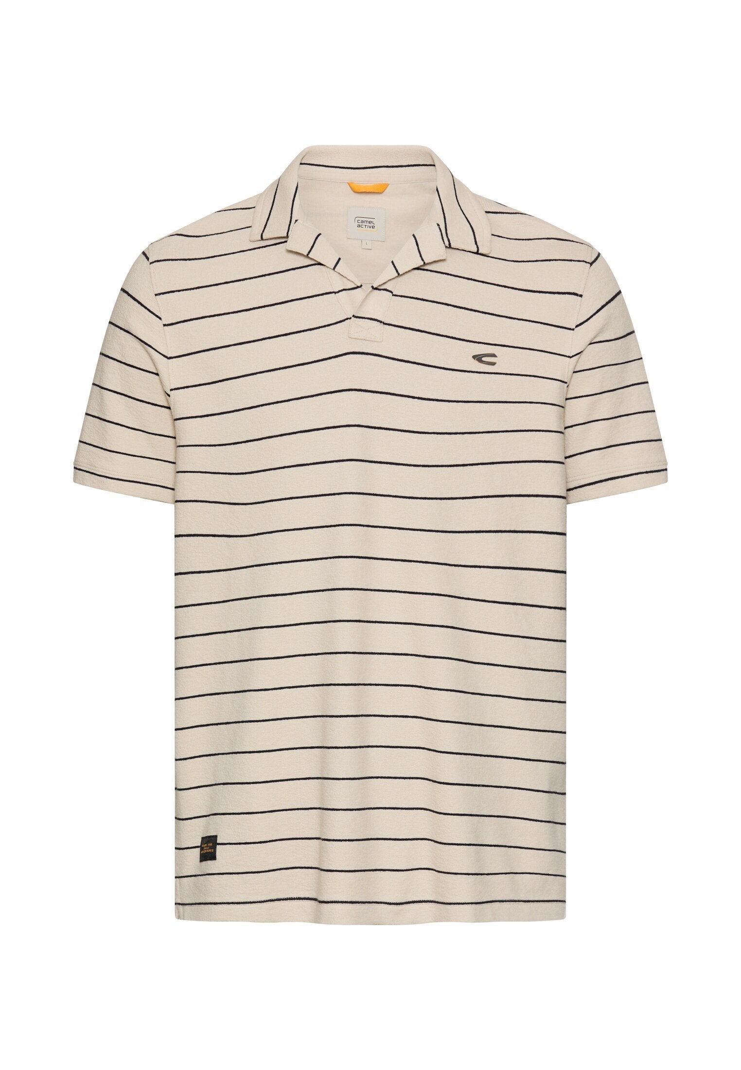 Poloshirt mit kontrastierenden Details (Light Beige)
