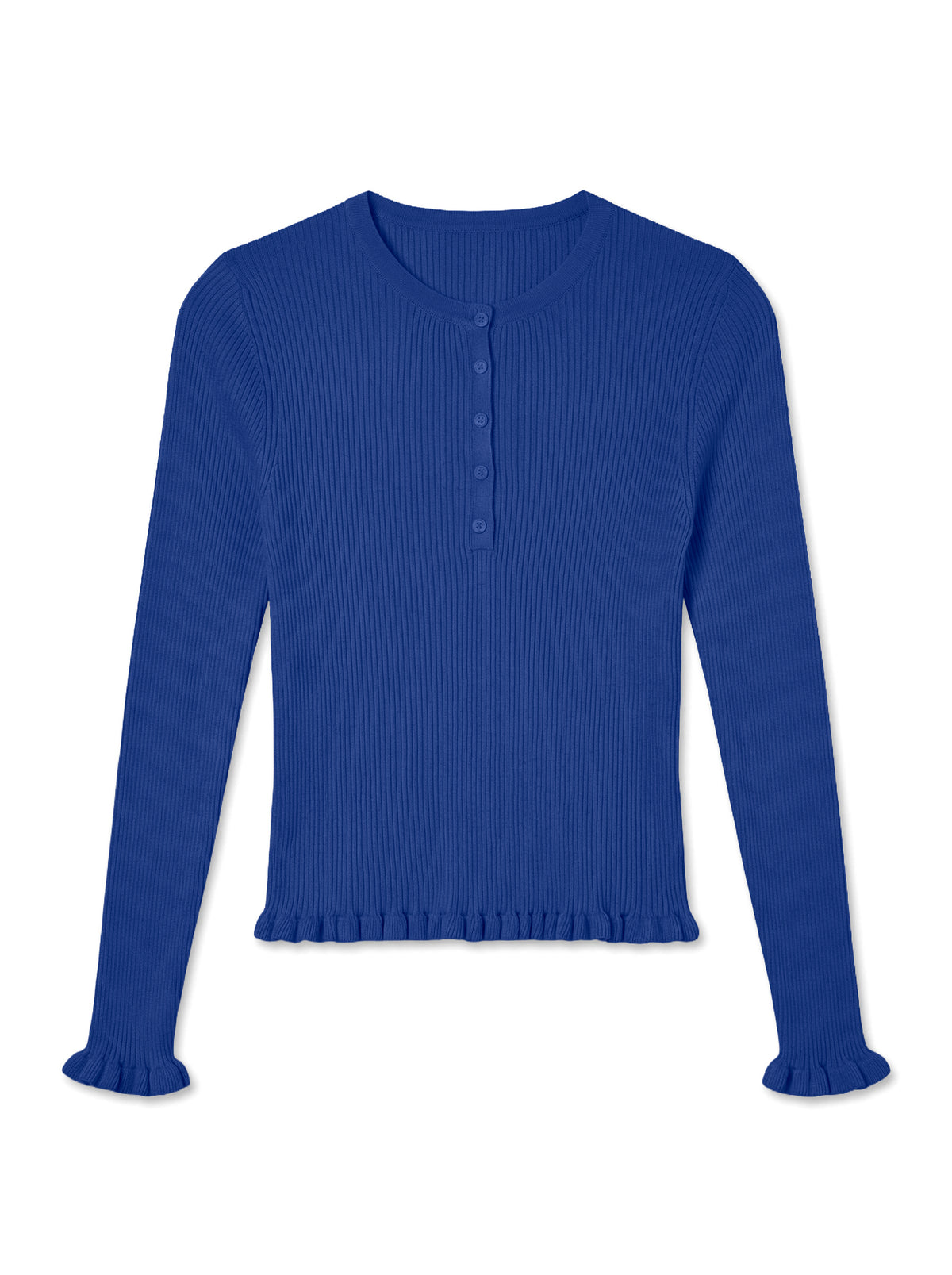 Vmanemone Henley Rib Pullover Noos (Surf The Web)
