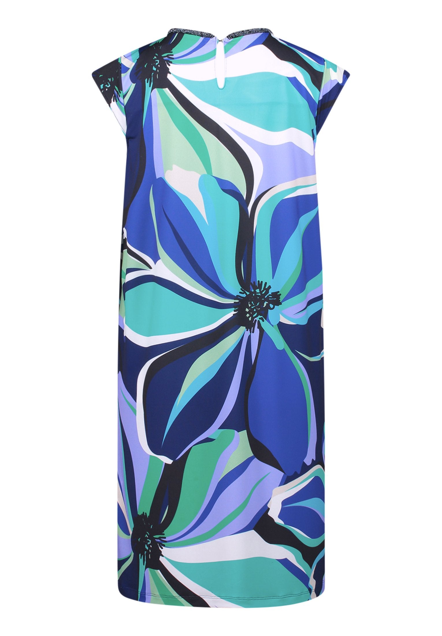 Jerseykleid (Blue/green)