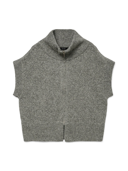 Vmbang Sl Highneck Zipper Vest Boo (Medium Grey M)