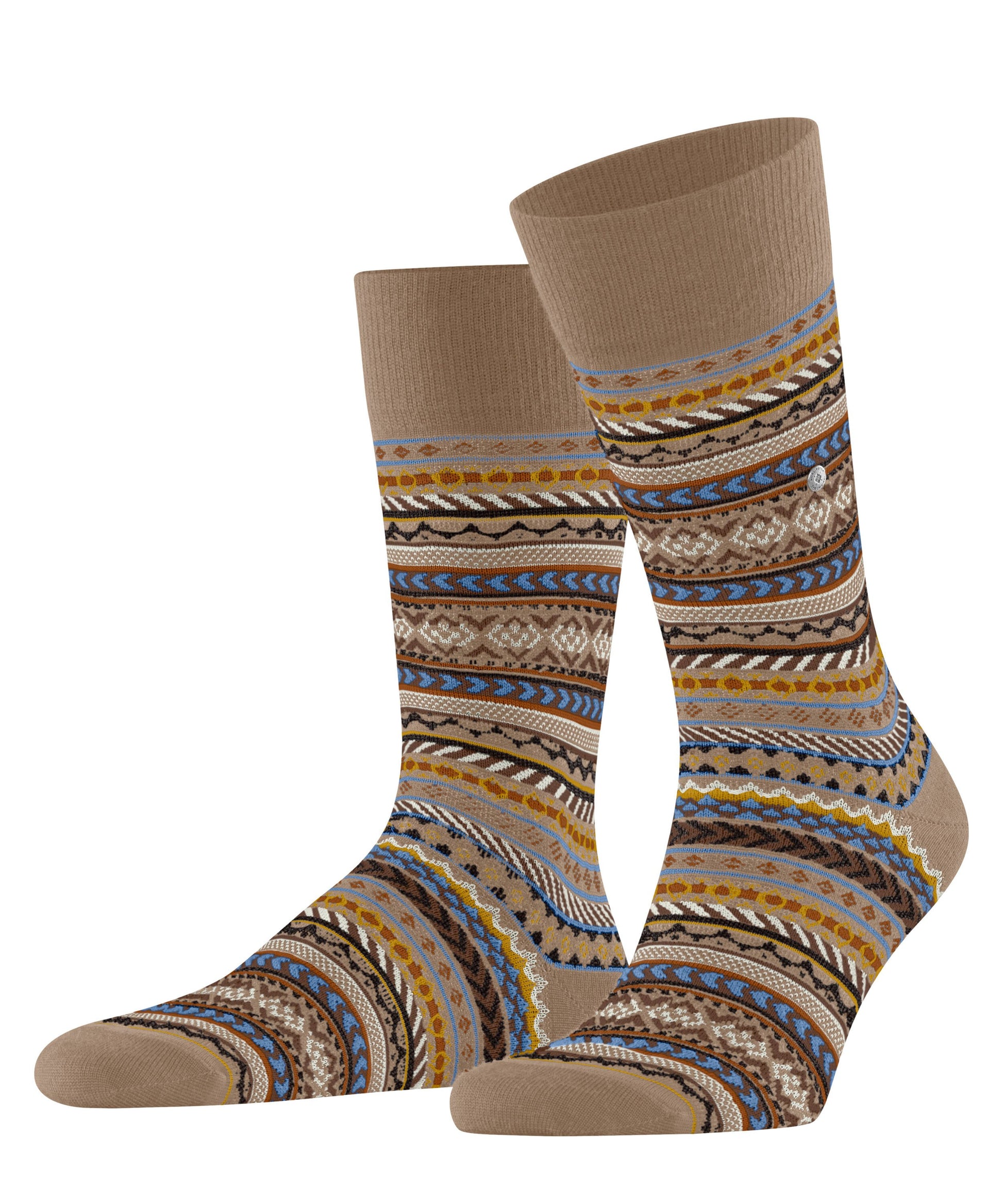 Burlington Fair Isle Herren (Camel)