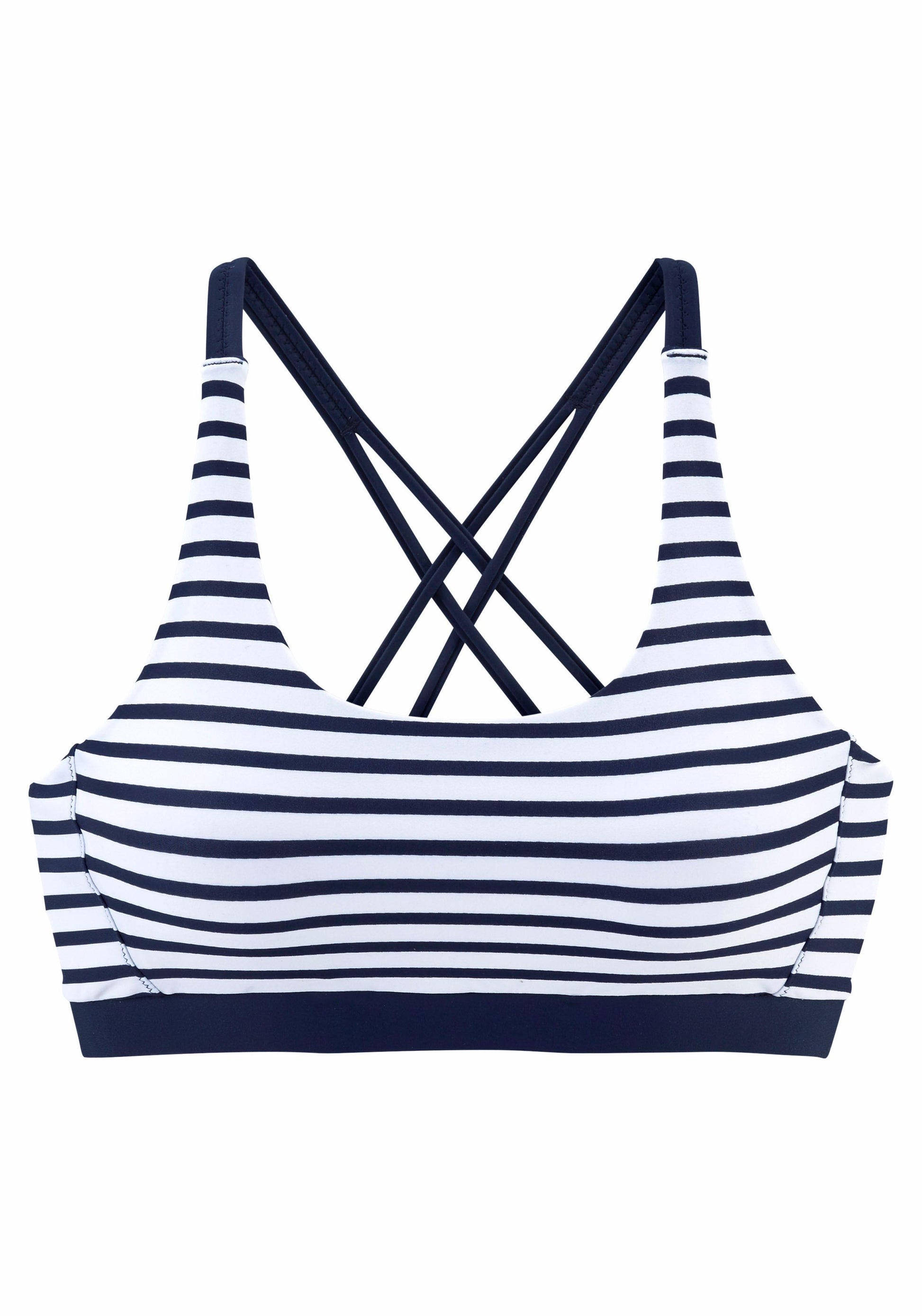Venice Beach LM exkl. Sport Bustier-Top (White-navy-s)