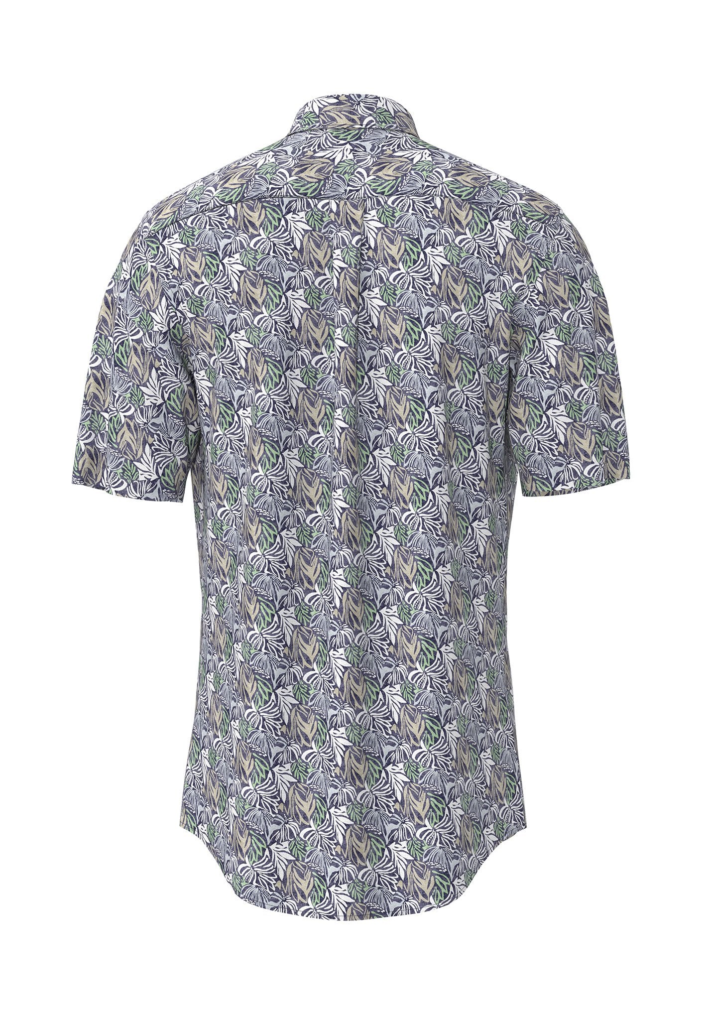 Multicolor Slub Print, B.D., 1/2 (Navy)