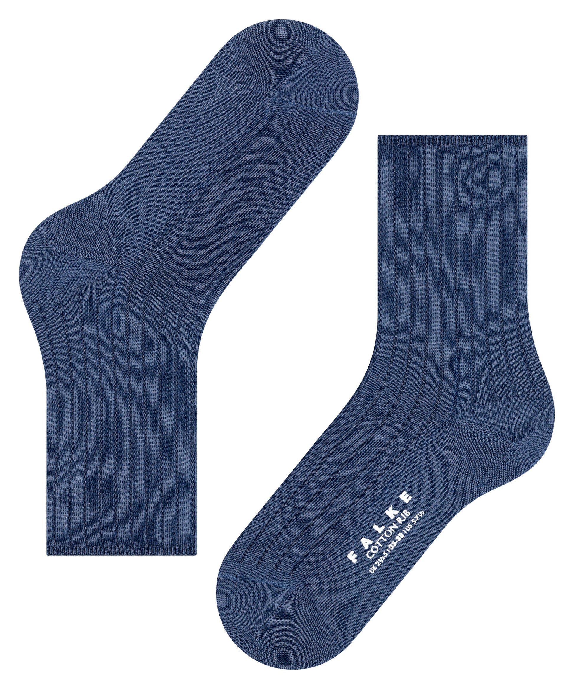 FALKE Cotton Rib Damen (Space Blue)