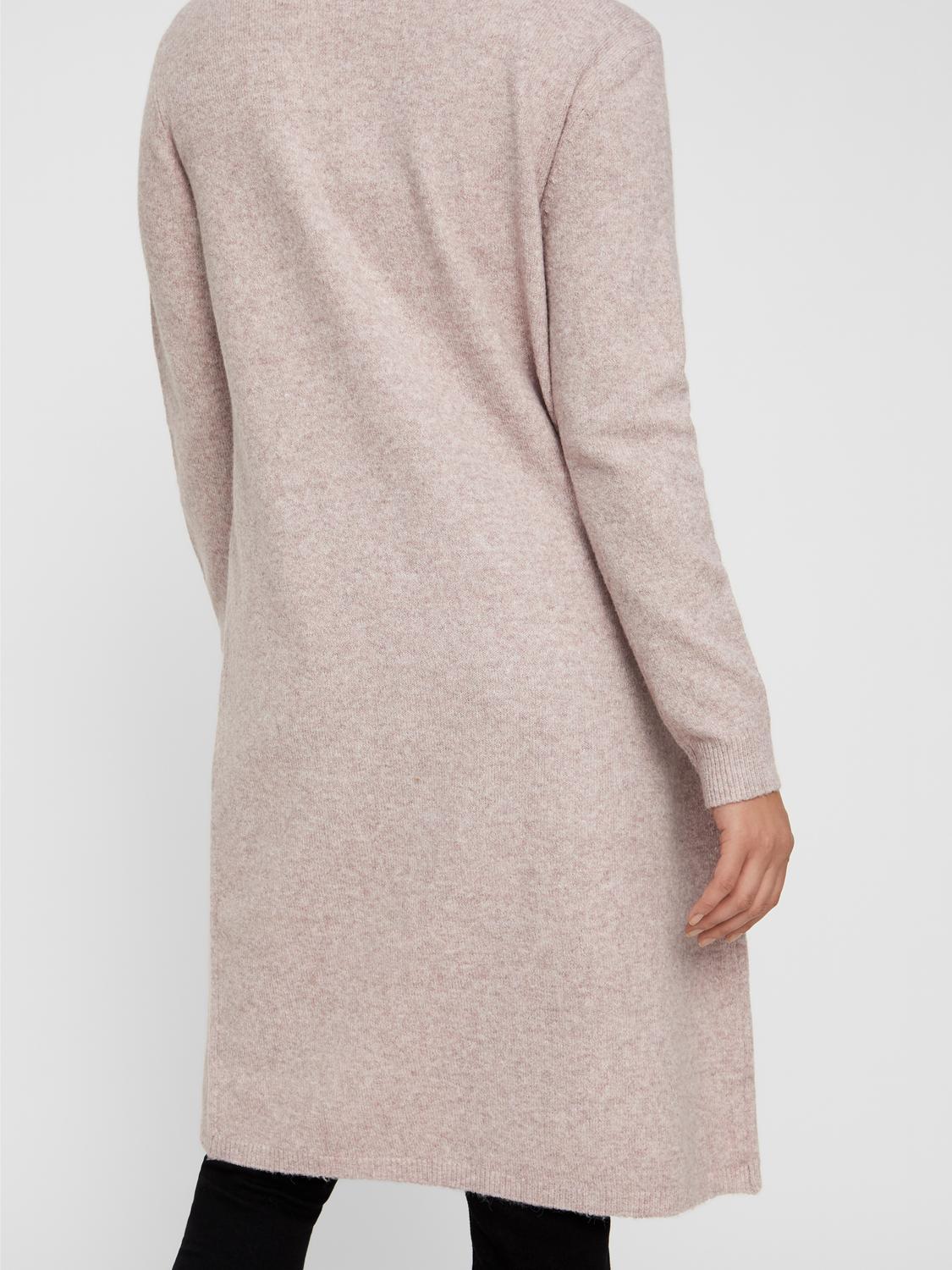 Vmdoffy Ls Long Open Cardigan Ga Noos (Woodrose/m)