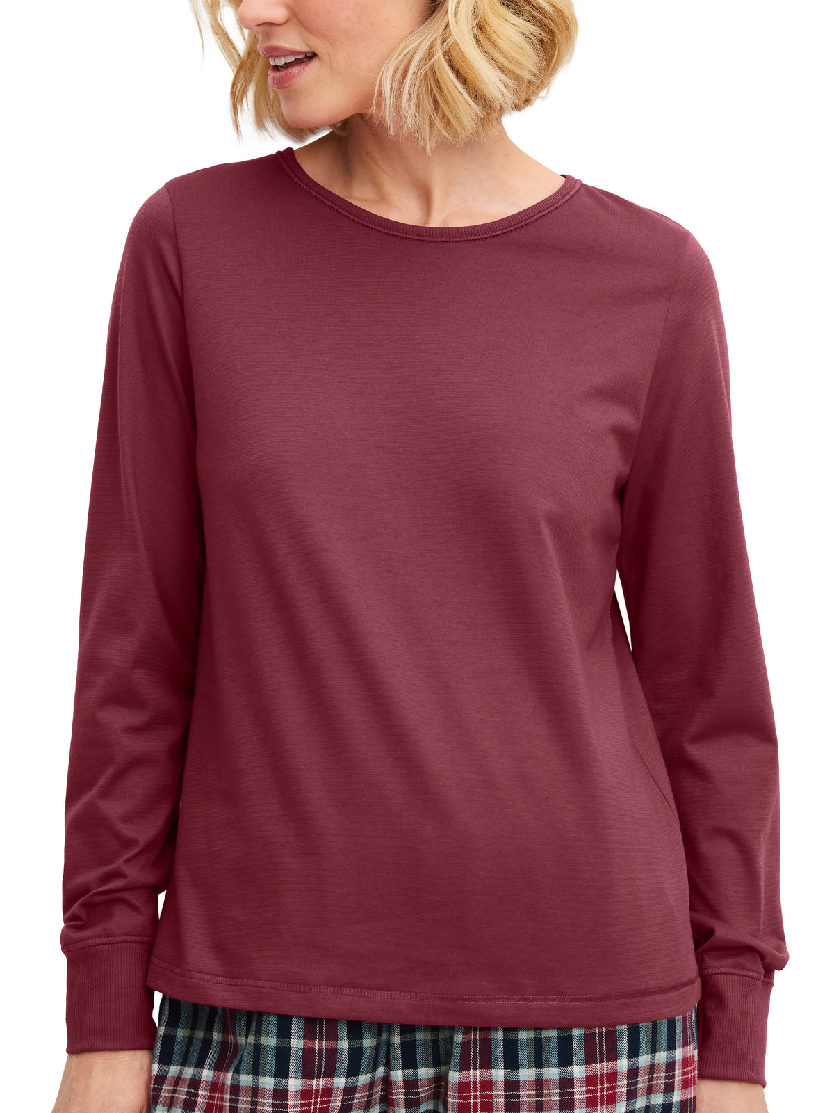 DAMEN Shirt langarm (Mars Red)