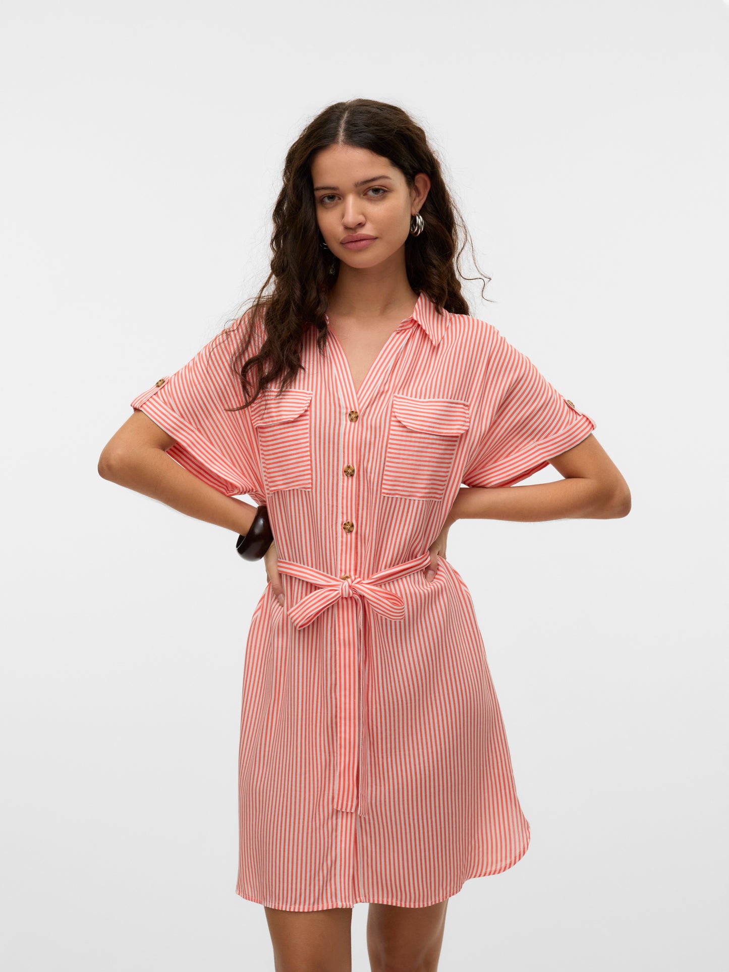 Vmbumpy Ss Short Shirt Dress Wvn Ga Noos (Dubarry/sn)