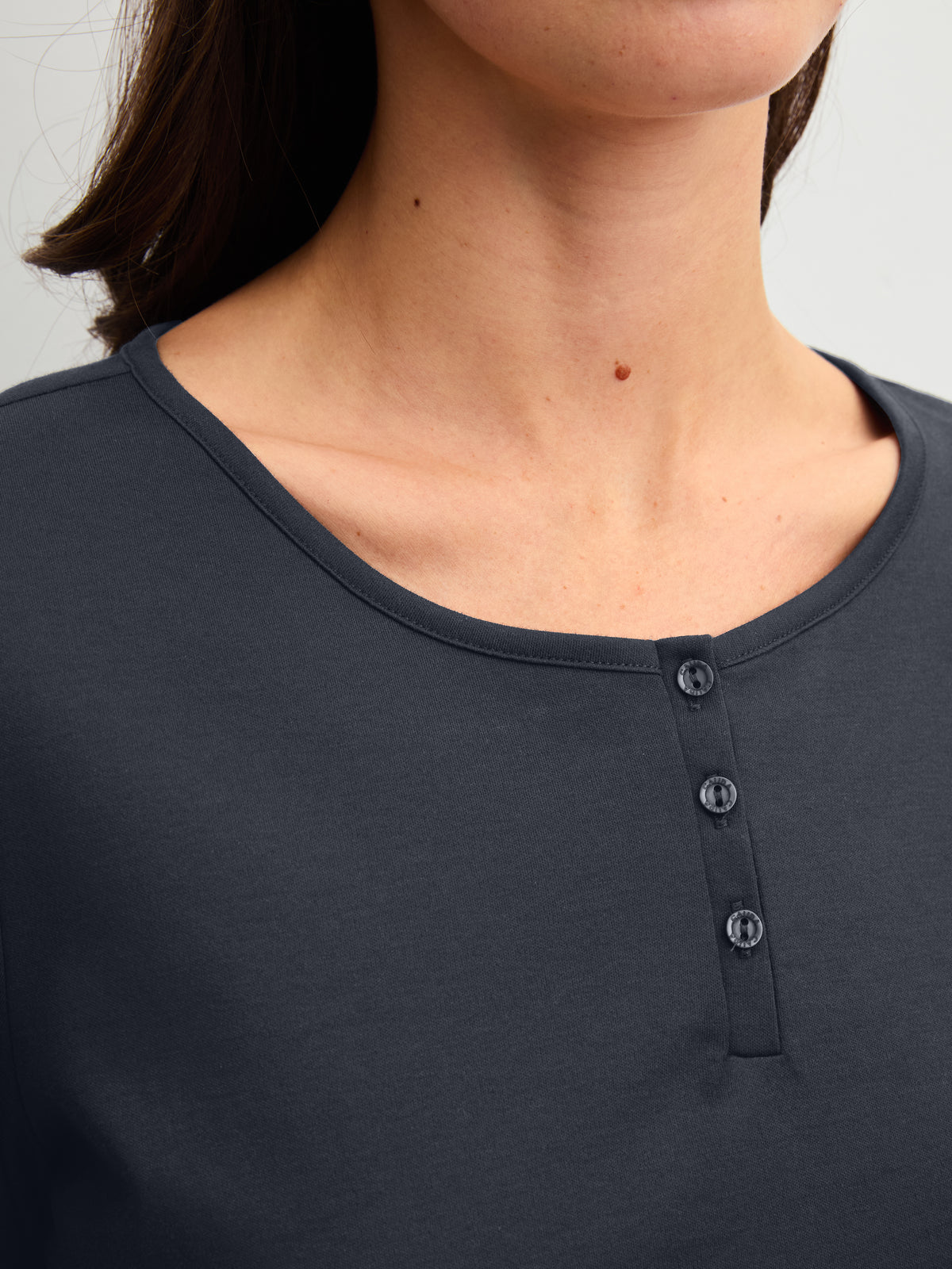 DAMEN Shirt langarm (Blue Night)