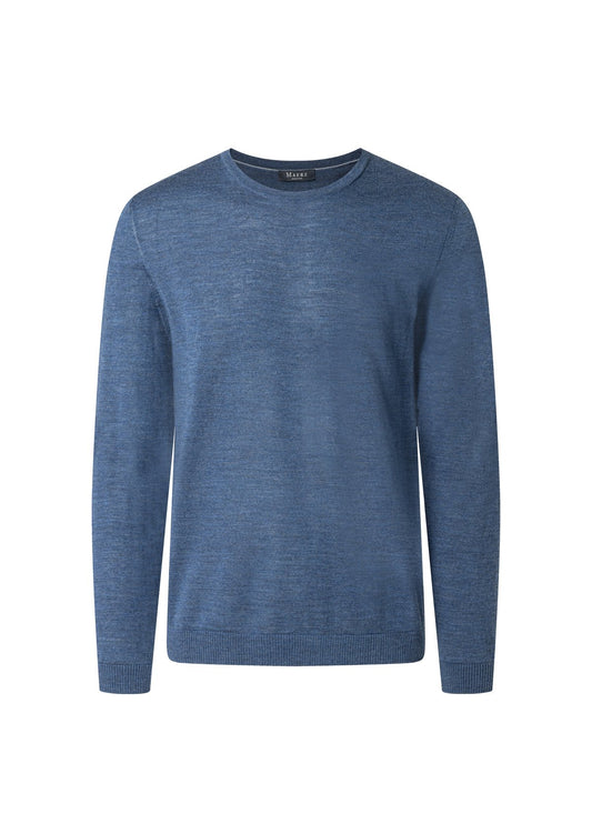 Pullover Rundhals 1/1 Arm (Nimes Blue)
