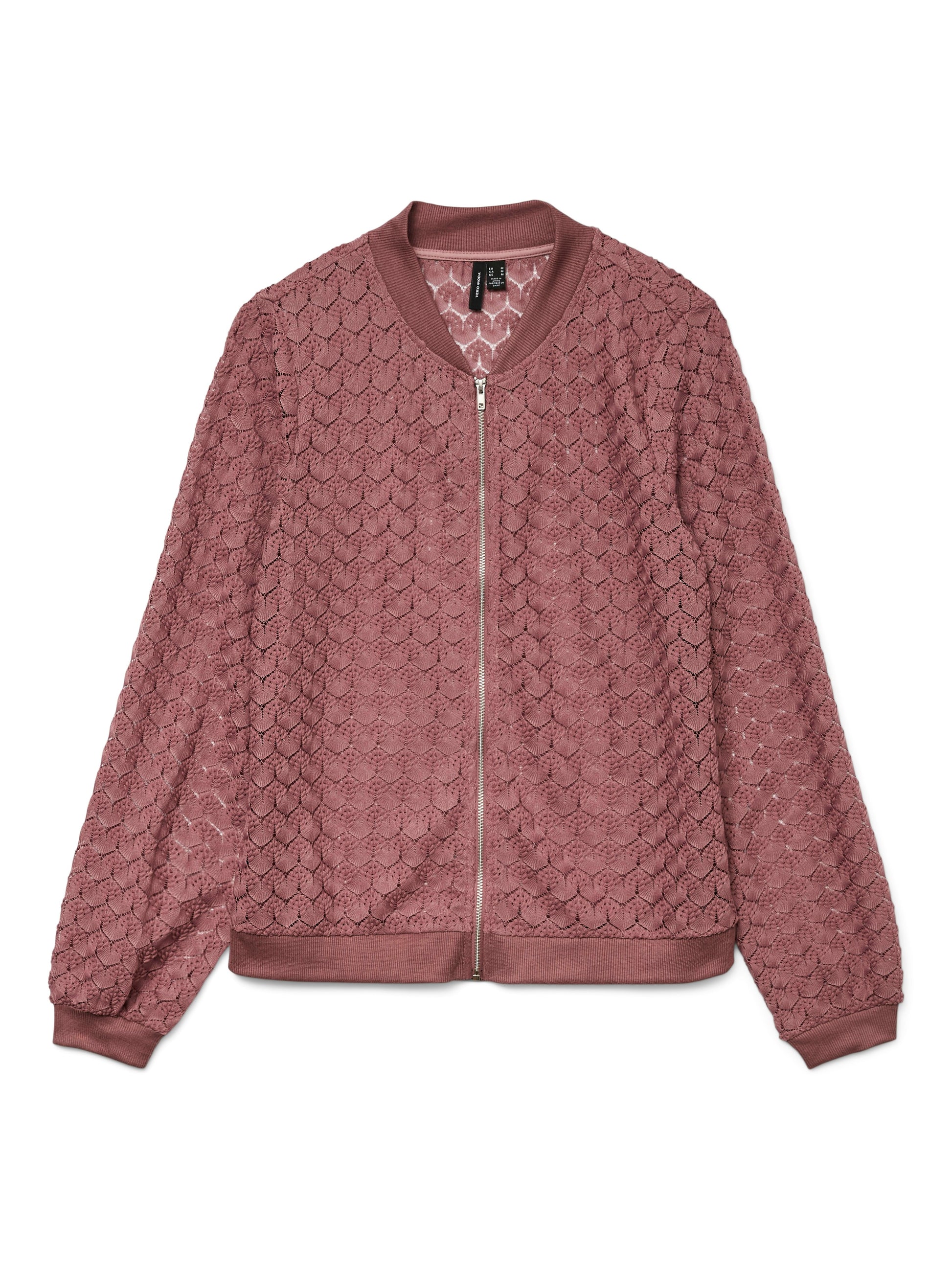 Vmbecca Ls Bomber Lace Top Jrs (Rose Brown)