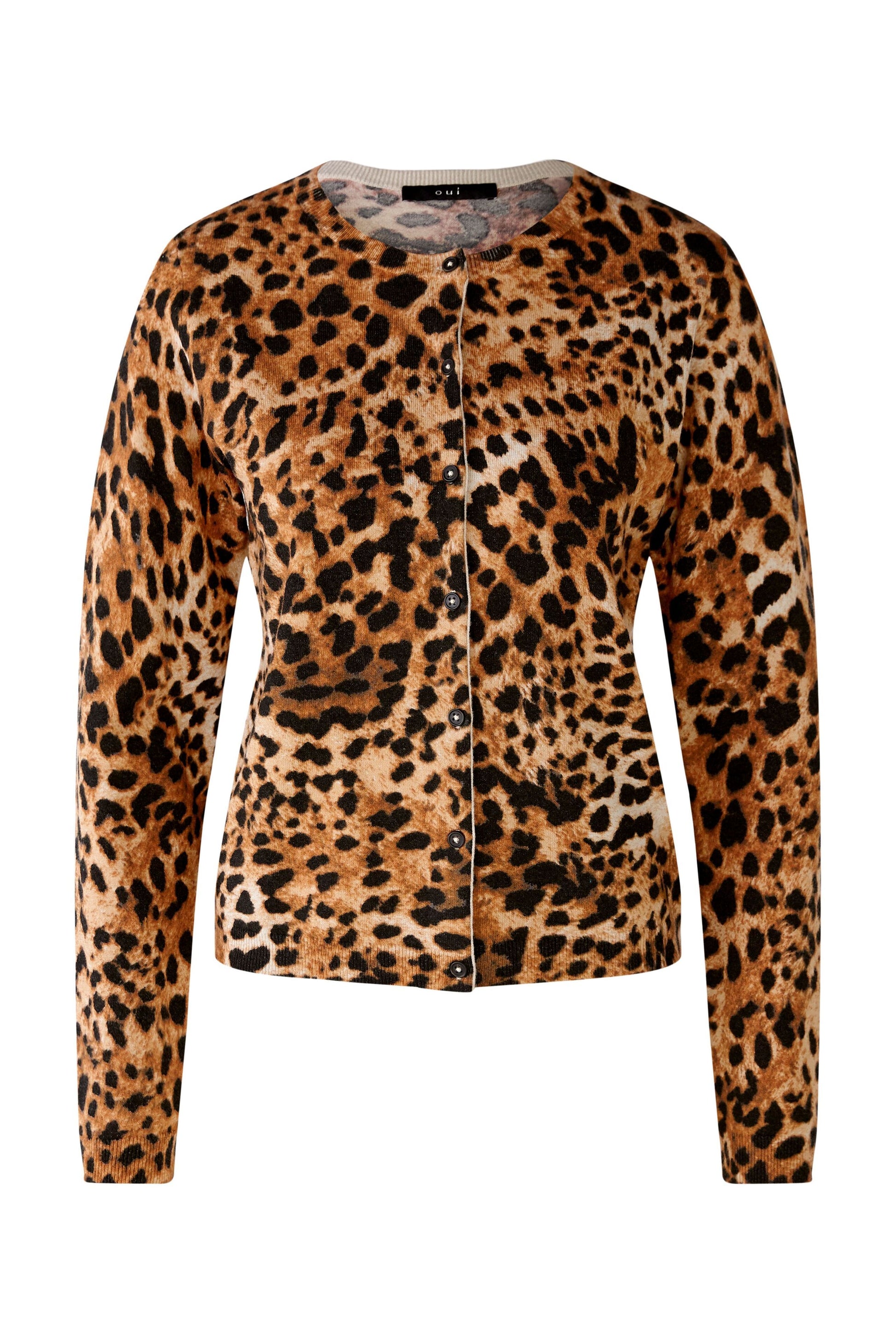 Strickjacke Viskosemischung (Camel Black)