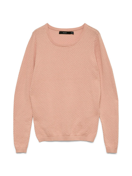 Vmcare Structure Ls O-neck Blou Noos (Misty Rose)