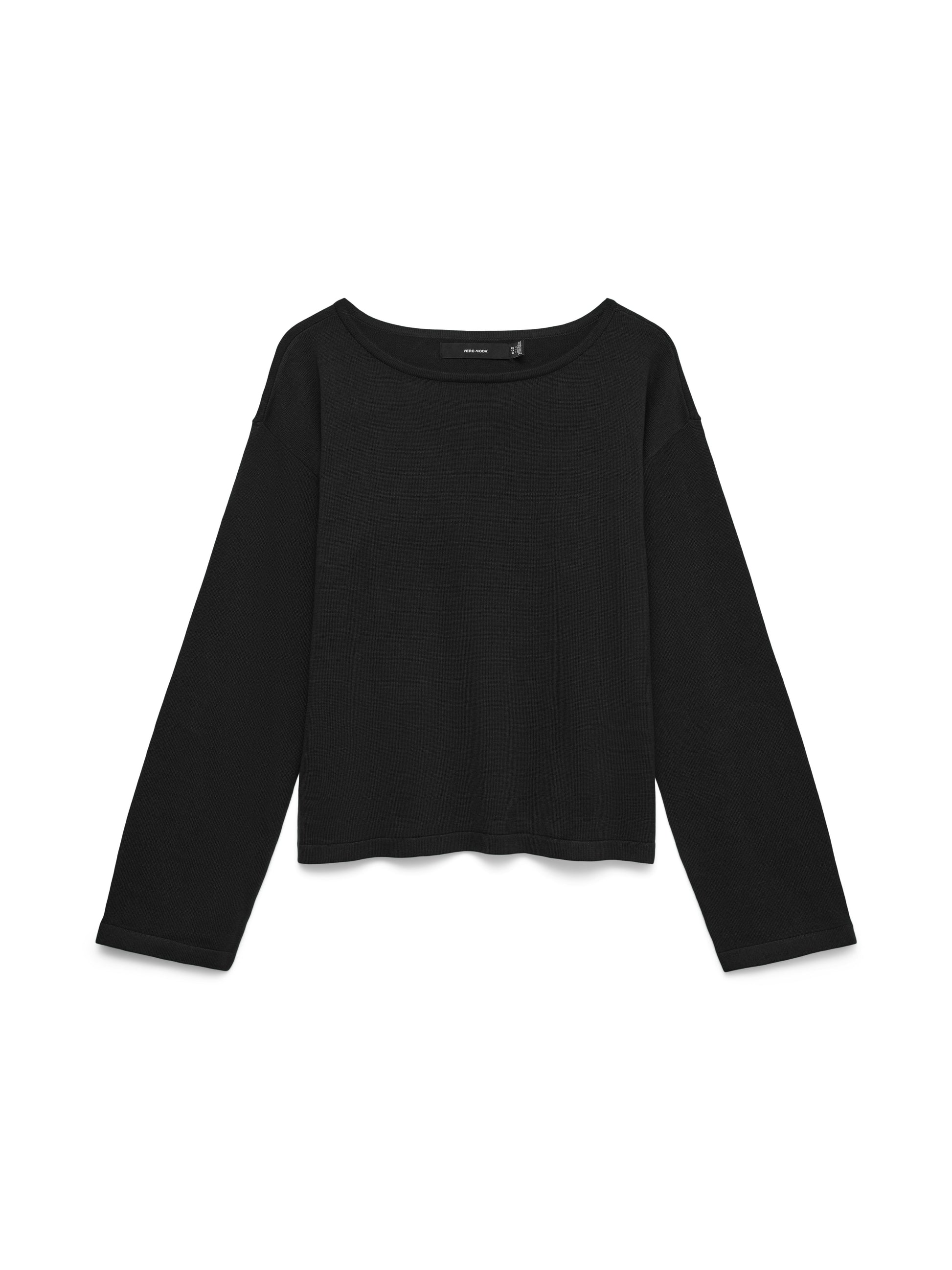 Vmnoma Ls Boatneck Pullover Noos (Black)