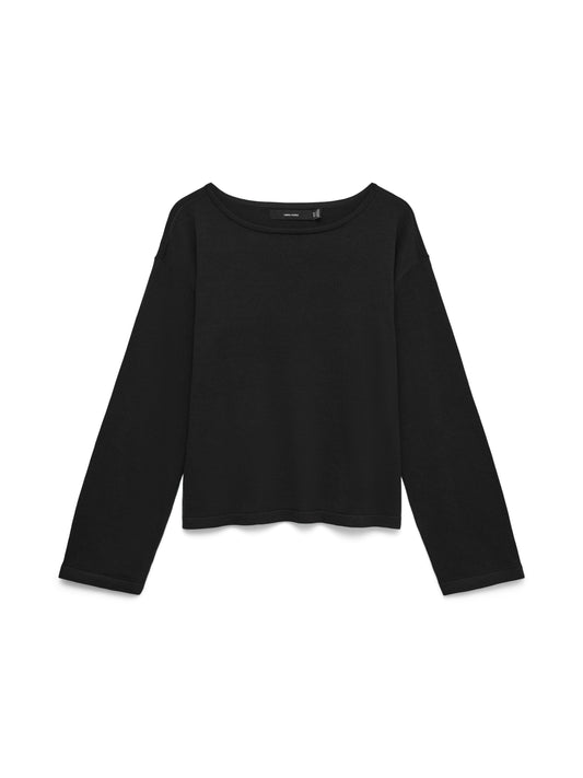 Vmnoma Ls Boatneck Pullover Noos (Black)