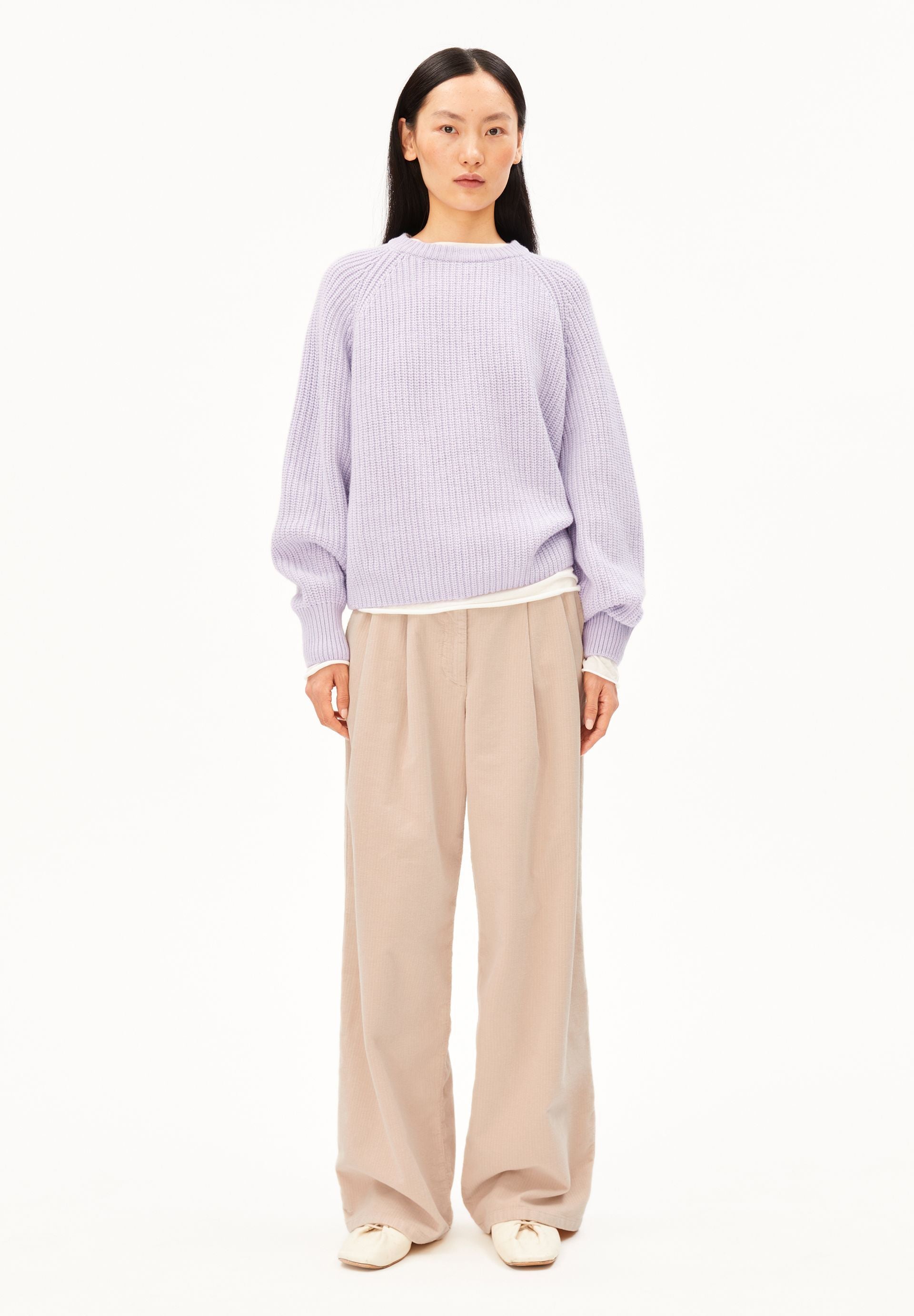 Rib Knit Sweater (Moonlit Lilac)