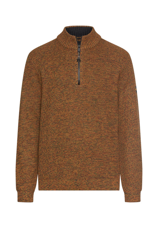 Strick-Troyer mit melierter Struktur (Cinnamon)