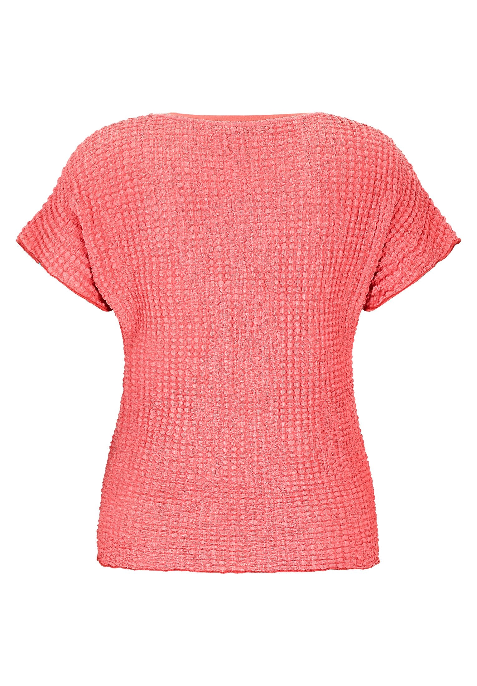 Strukturshirt (Hot Coral)