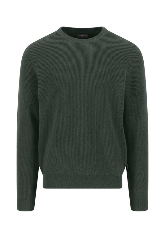 O-Neck, structure, Merino Cashmere (Dark Ivy)