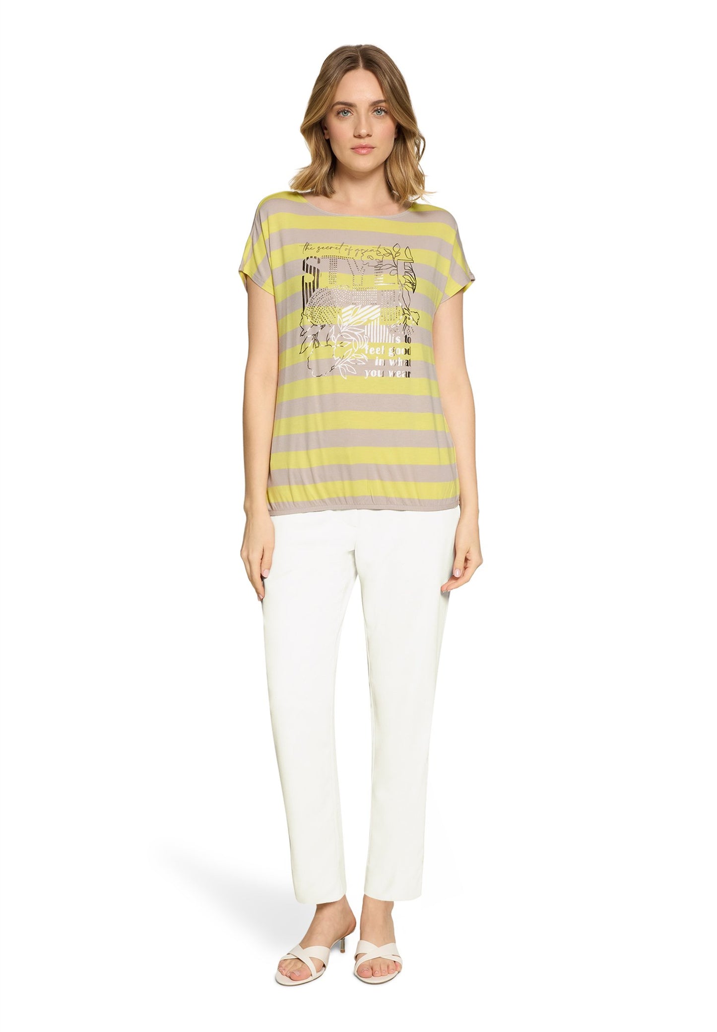 Printshirt (Beige/yellow)