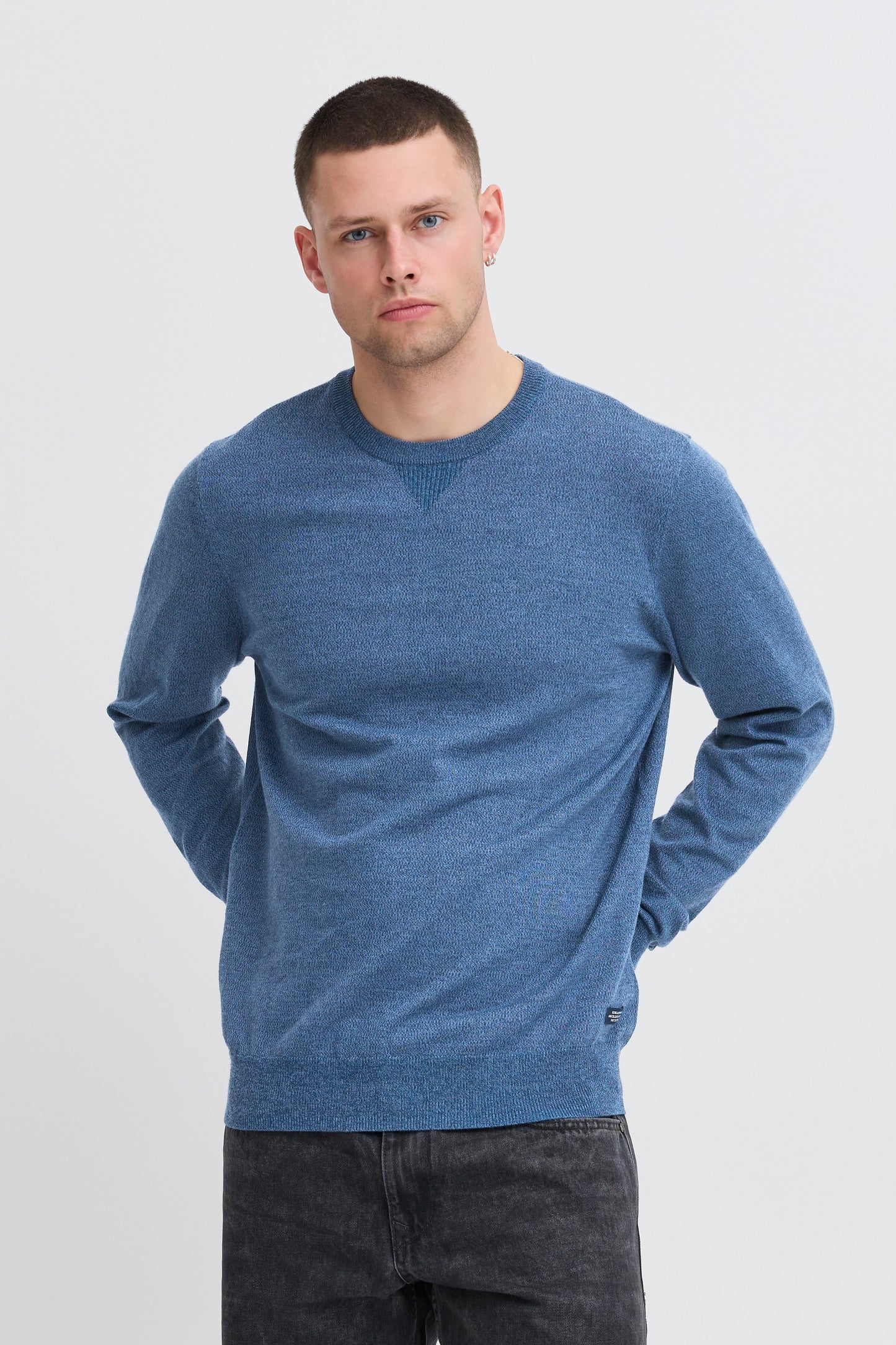 Bhbruton Crew Neck Knit (Copen Blue)