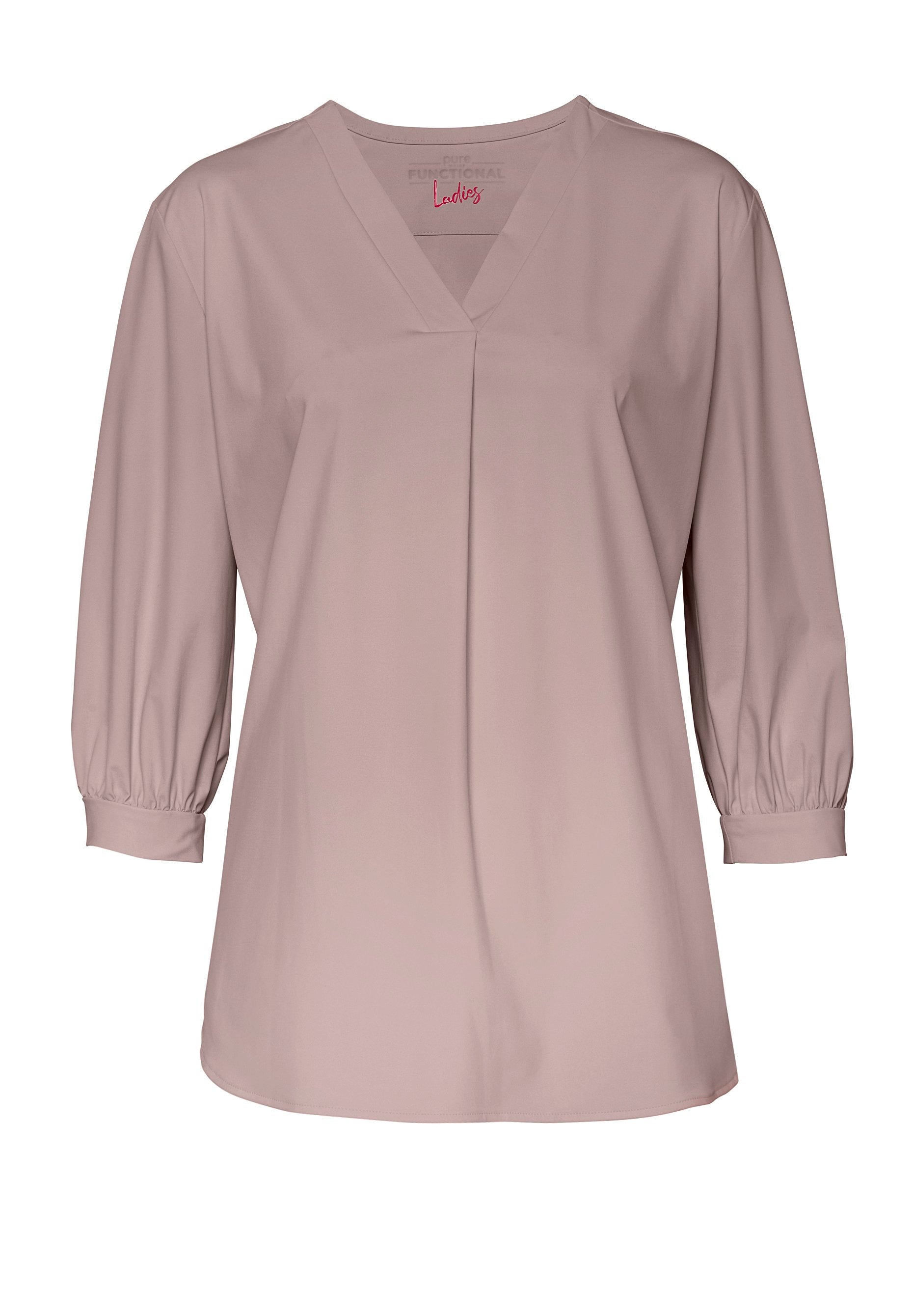 PURE- Functional Bluse Langarm (Uni Hellbraun)