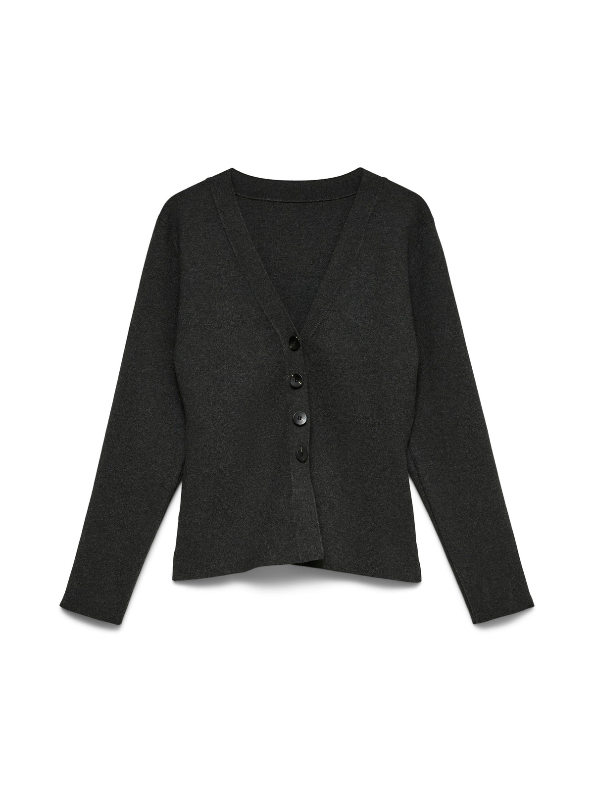 Vmmille Ls V-neck Cardigan Noos (Dark Grey Mel)