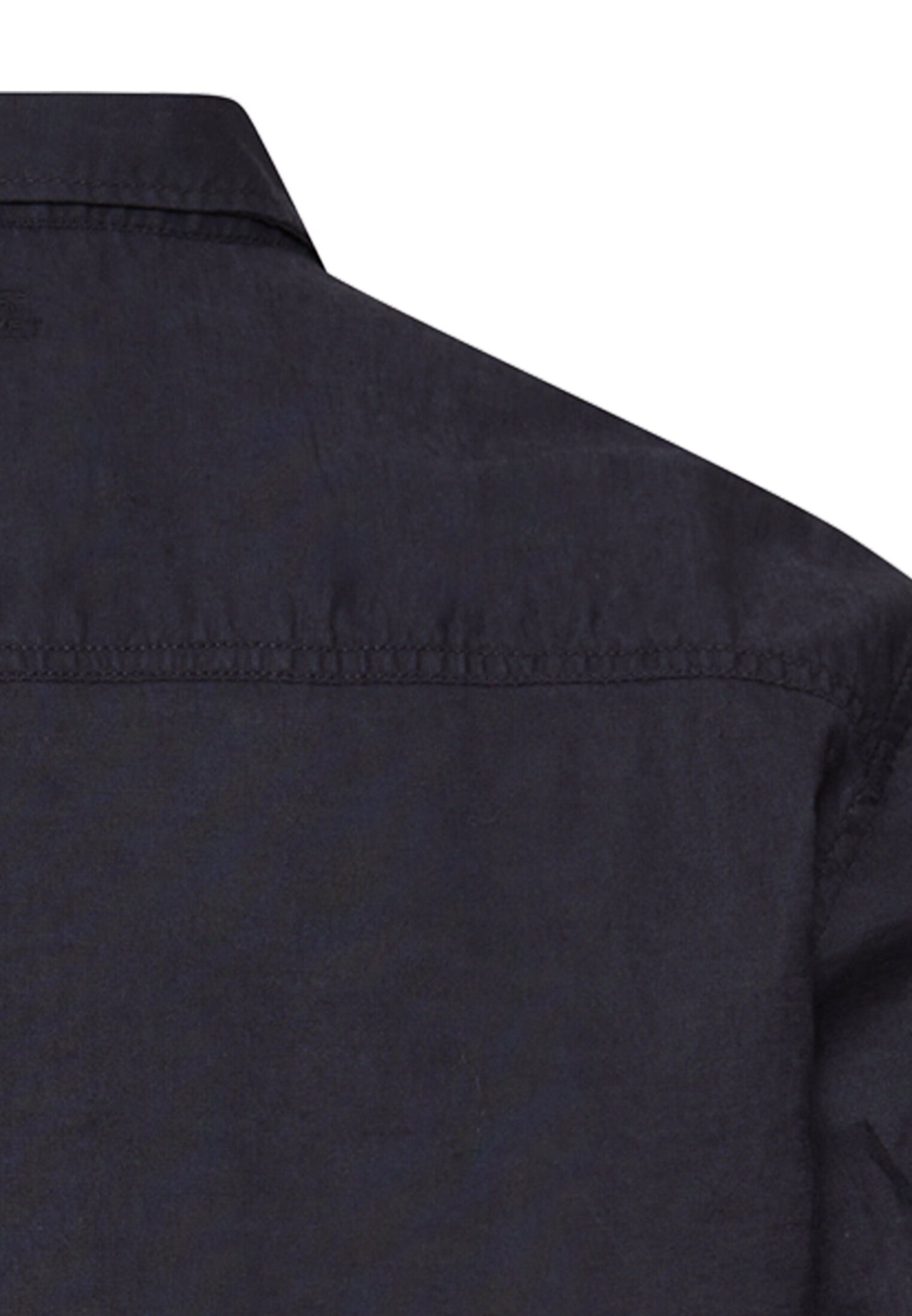 Kurzarmhemd aus Leinenmix (Dark Navy)